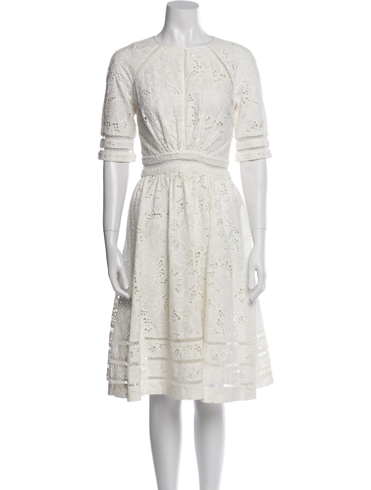 Zimmermann Crew Neck Midi Length Dress