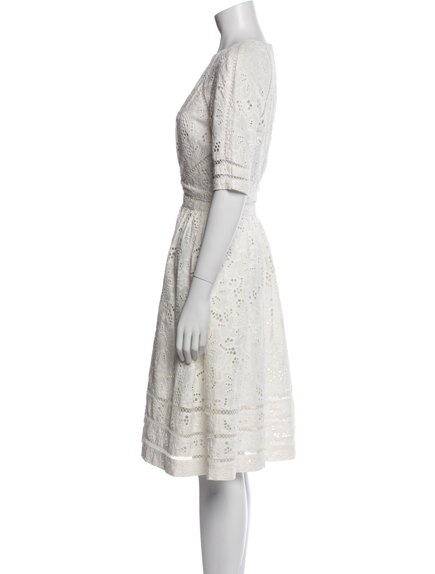 Zimmermann Crew Neck Midi Length Dress