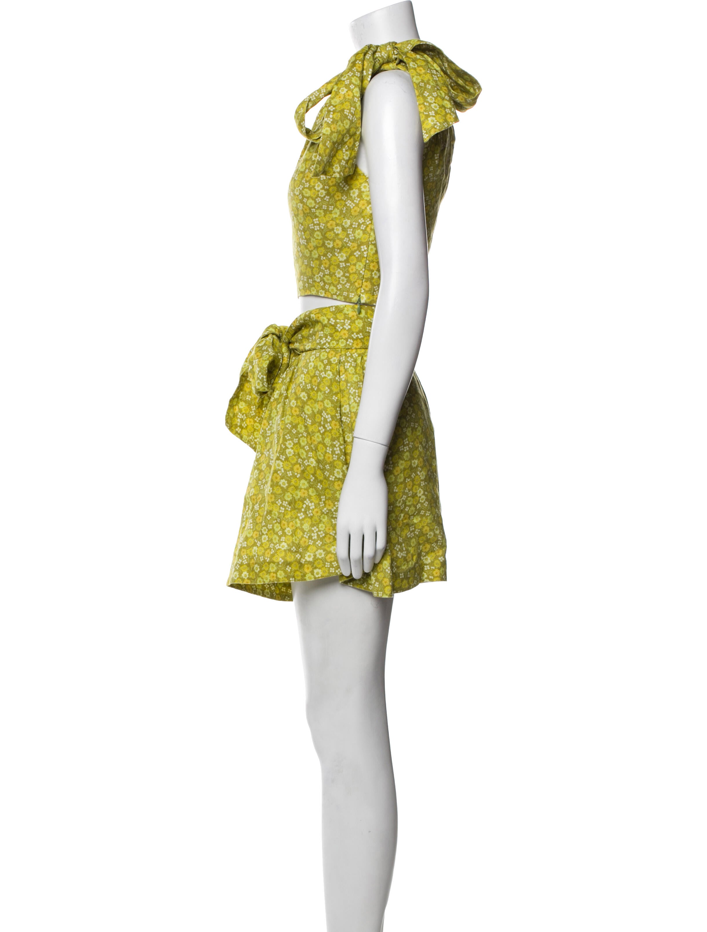 Zimmermann Linen Floral Print Short Set