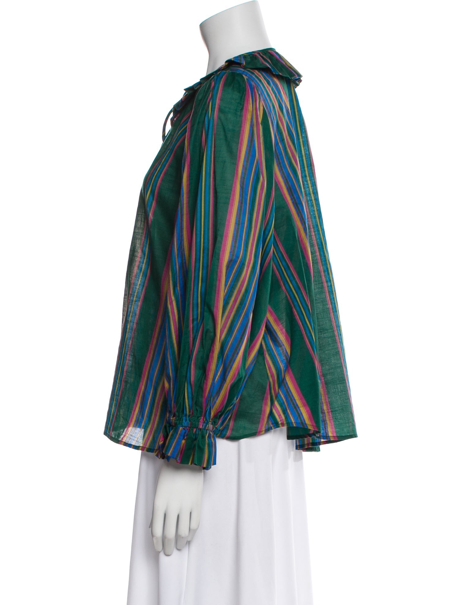 Zimmermann Striped Crew Neck Blouse