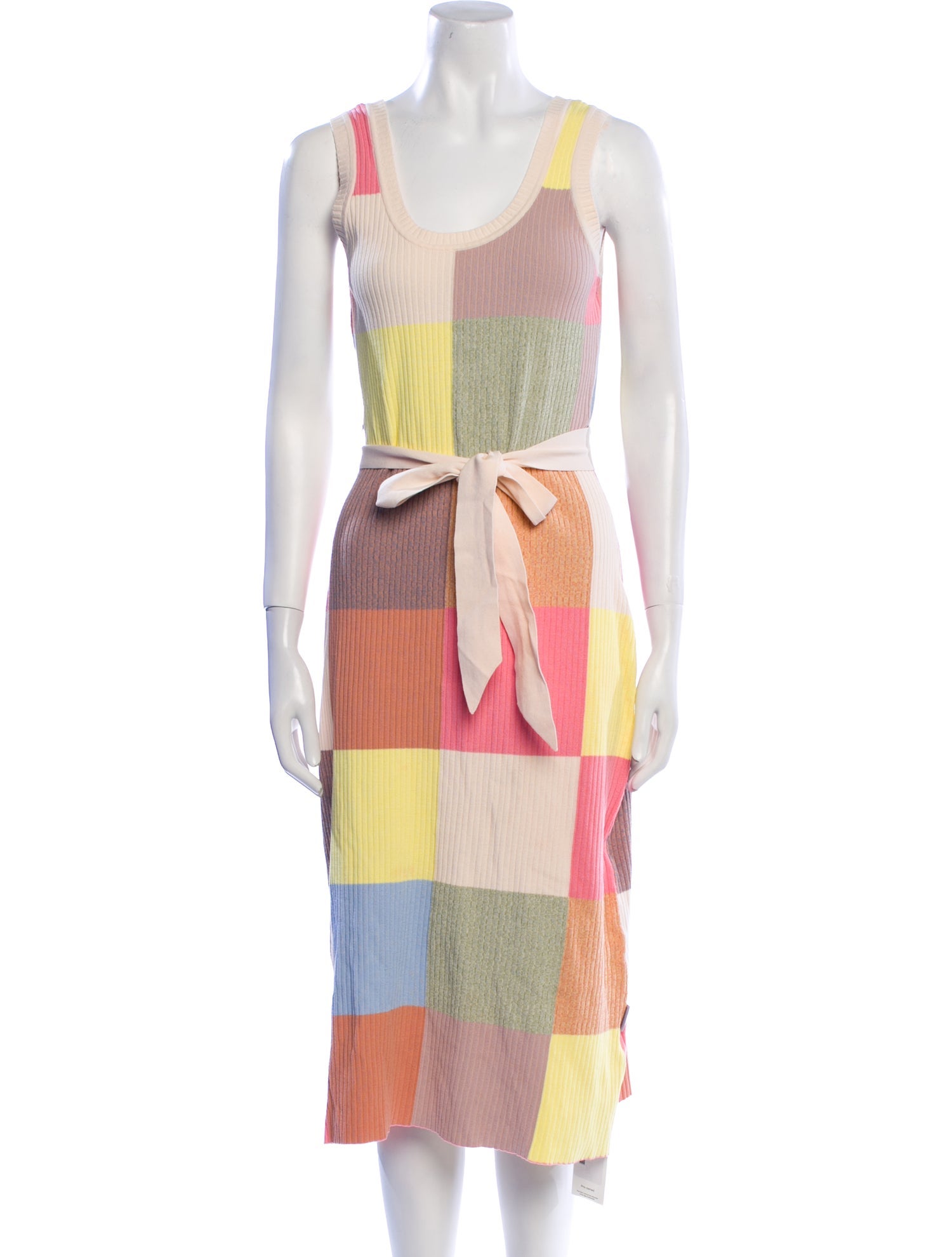 Zimmermann Colorblock Pattern Midi Length Dress