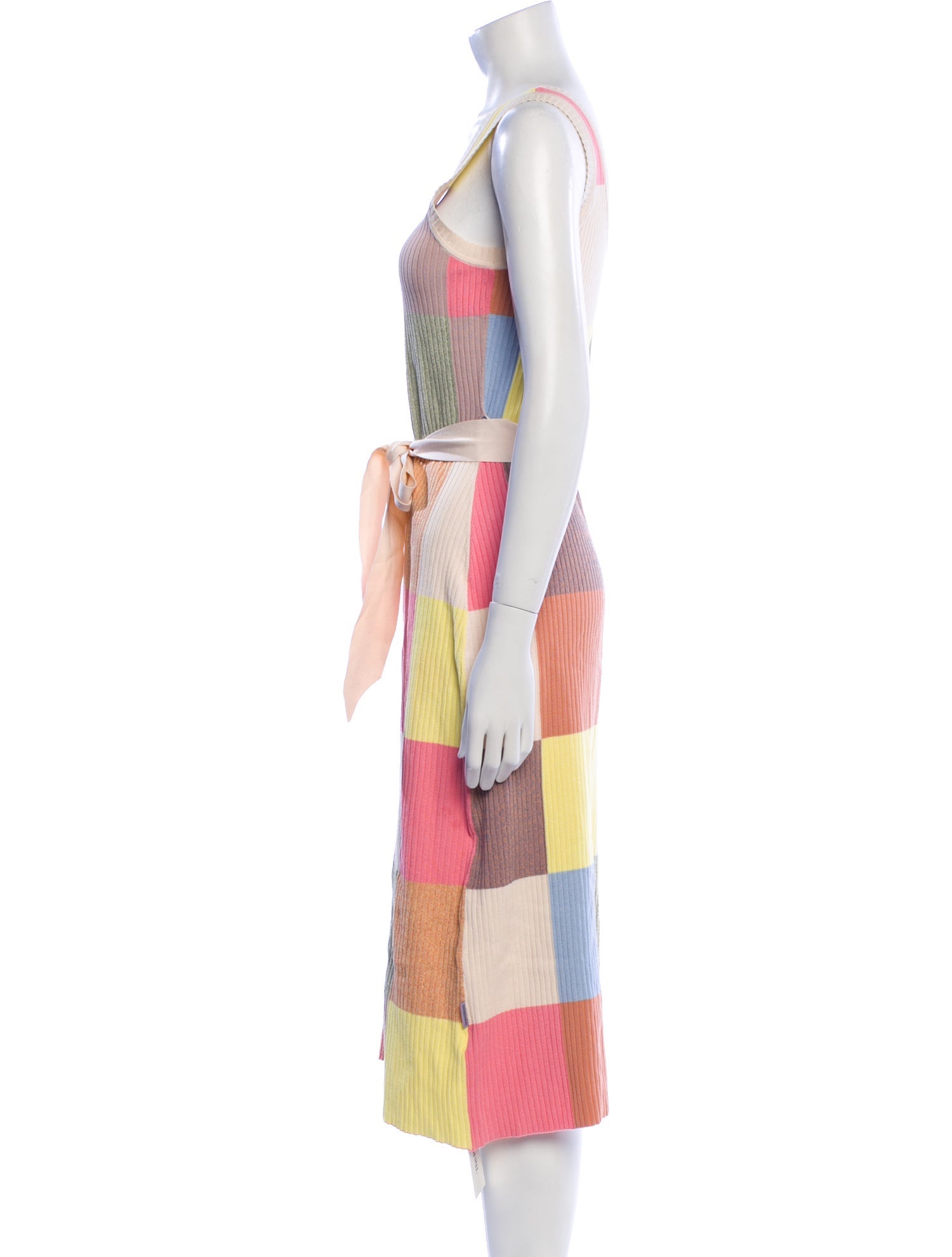 Zimmermann Colorblock Pattern Midi Length Dress