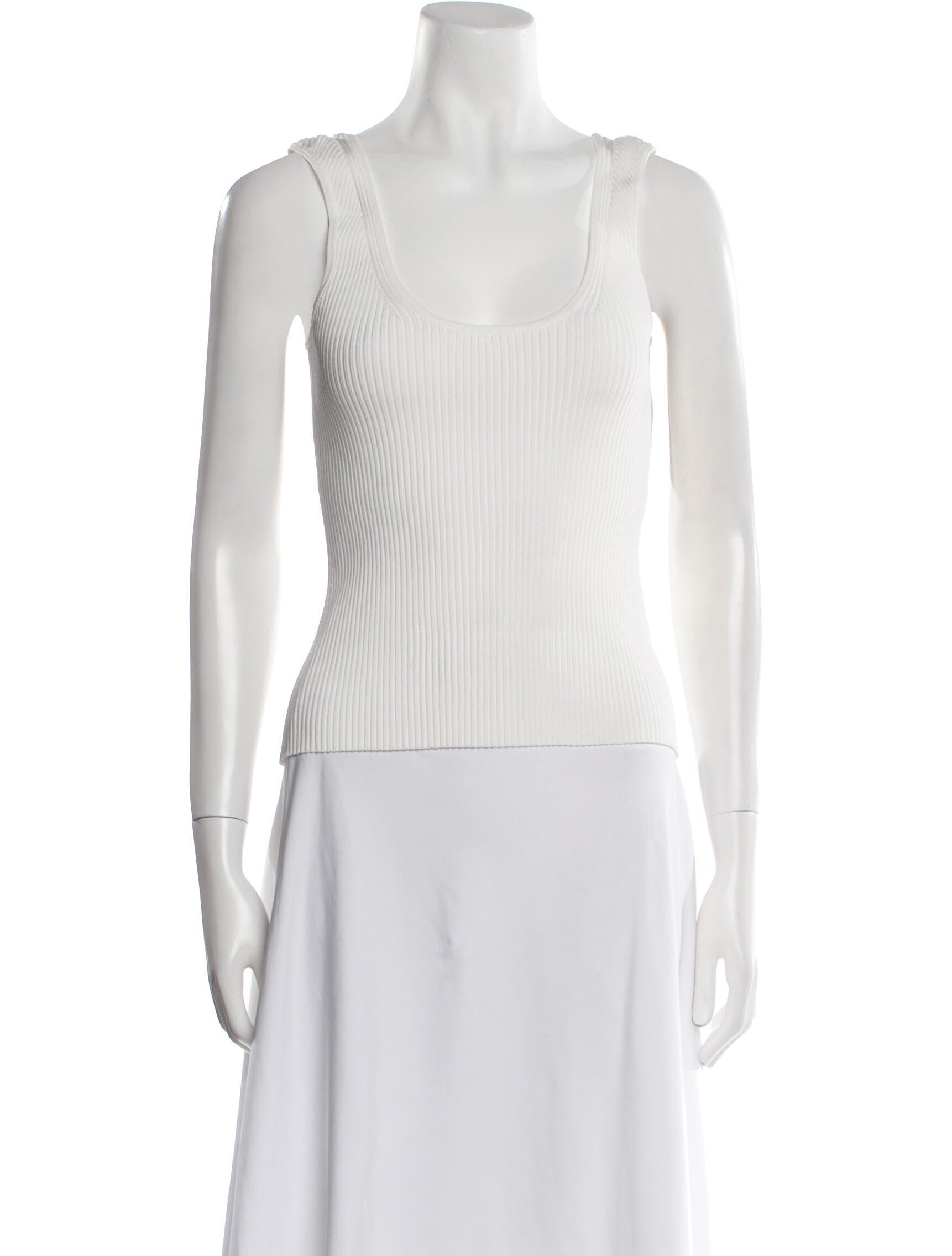 Zimmermann Square Neckline Sleeveless Crop Top