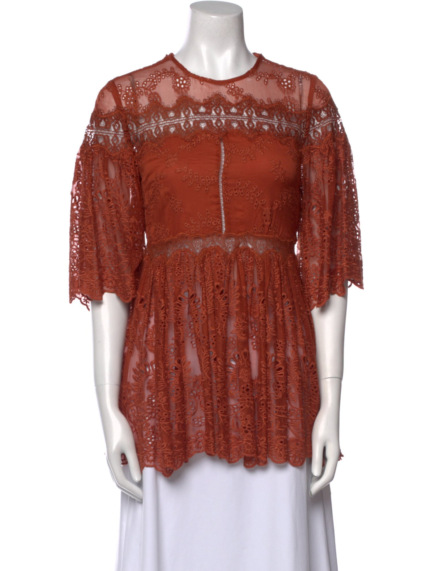 Zimmermann Silk Crew Neck Blouse