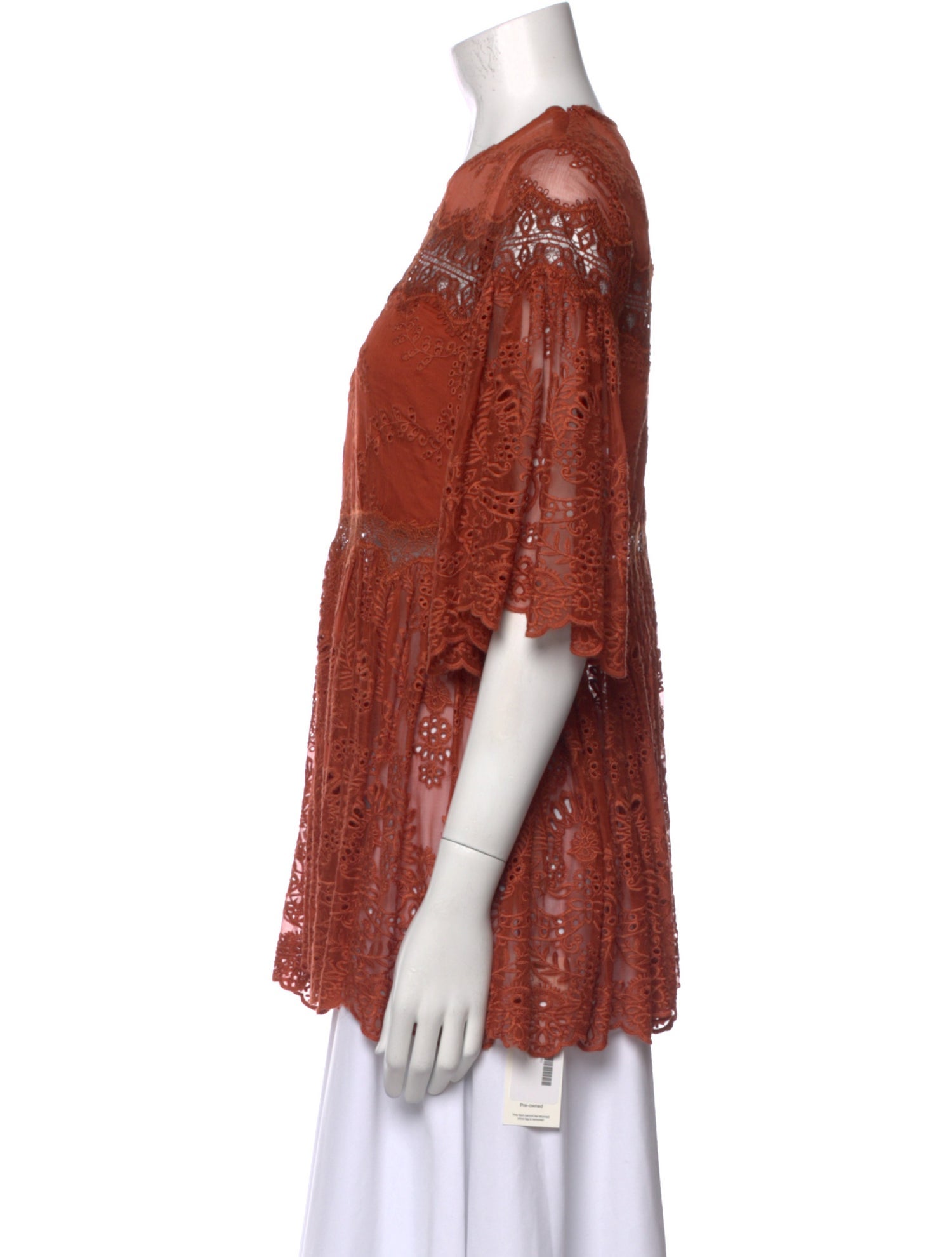 Zimmermann Silk Crew Neck Blouse