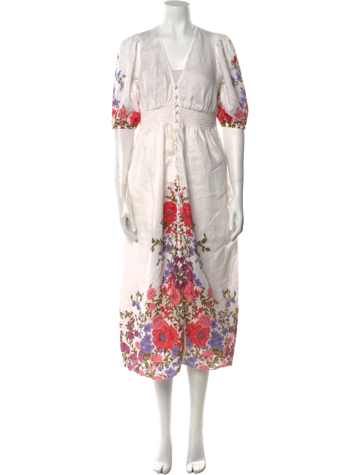 Zimmermann Linen Midi Length Dress