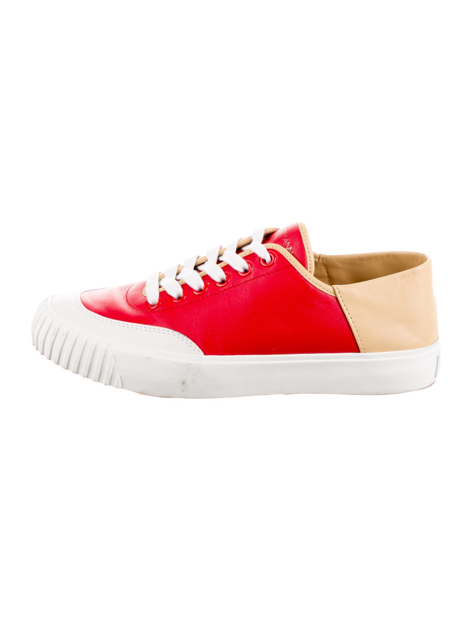 Zimmermann Leather Colorblock Pattern Sneakers