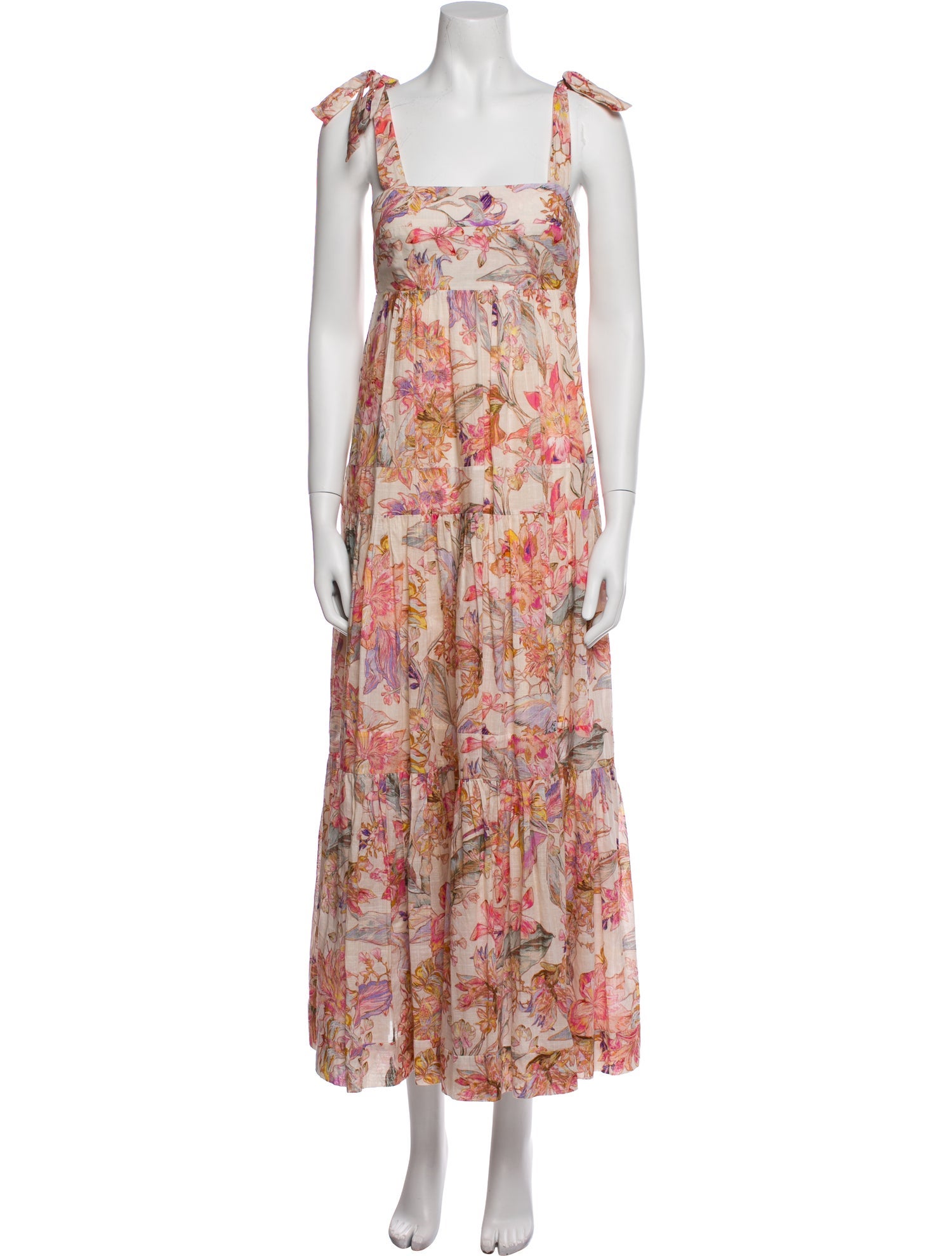 Zimmermann Floral Print Long Dress
