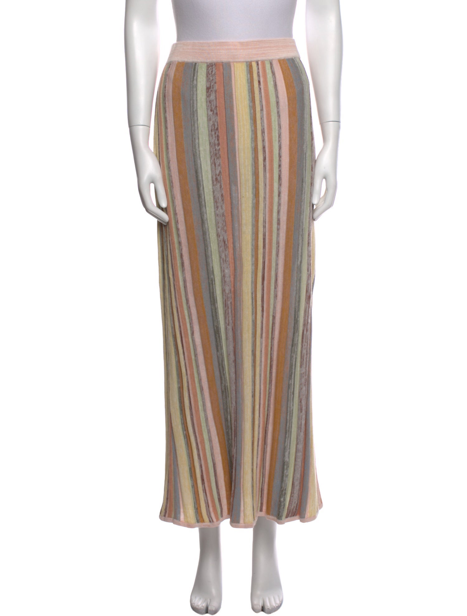 Zimmermann Striped Midi Length Skirt