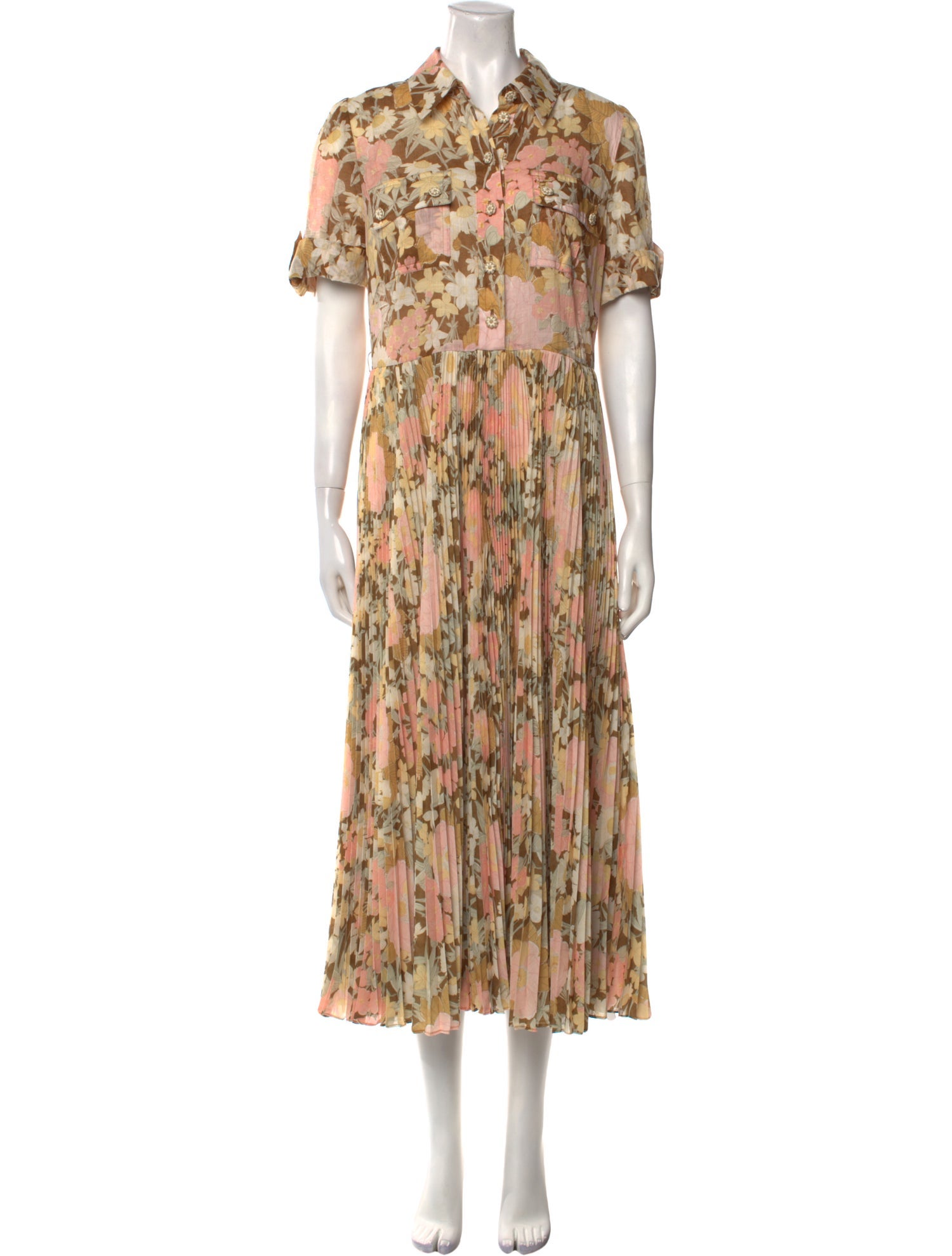 Zimmermann Floral Print Long Dress