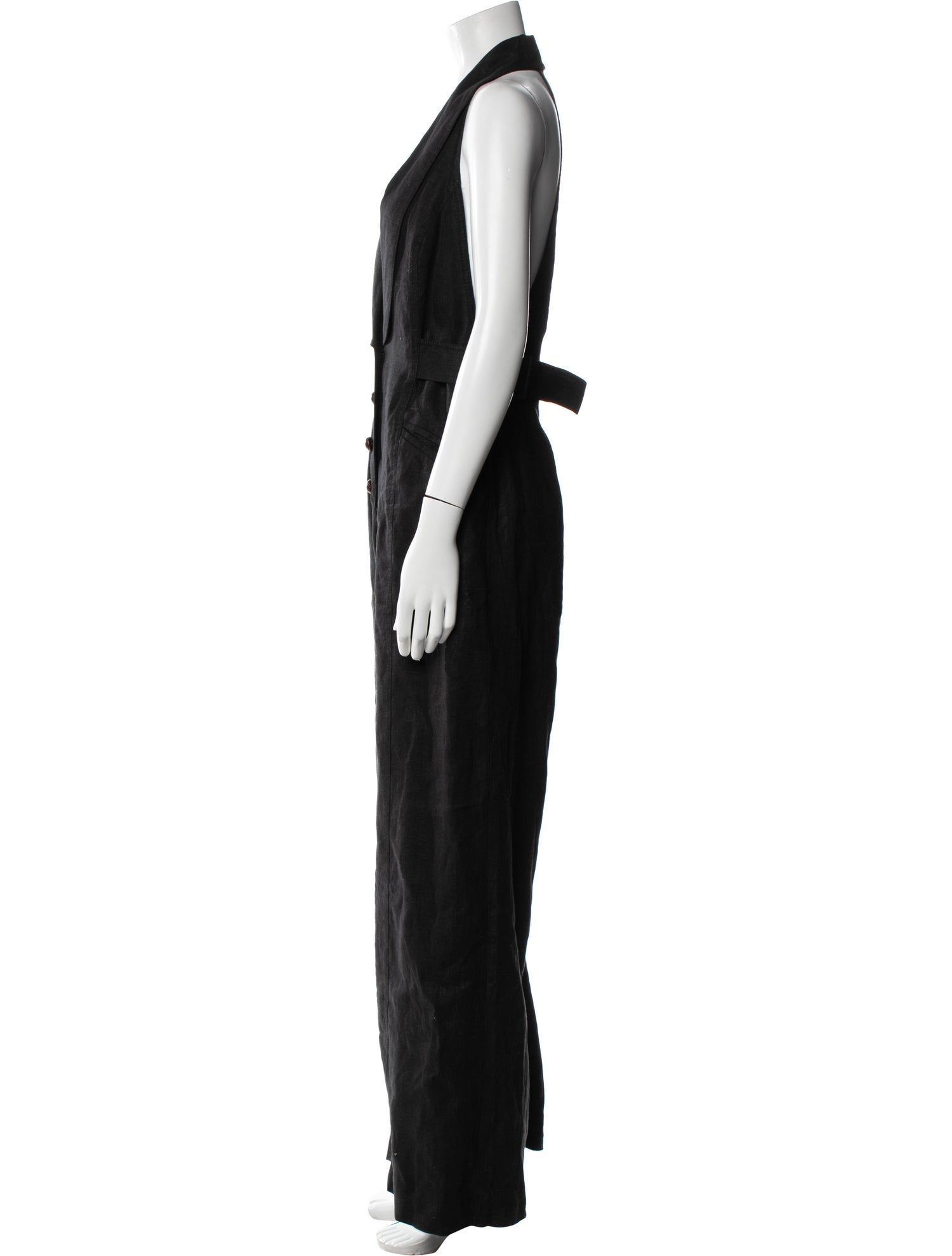 Zimmermann Linen V-Neck Jumpsuit