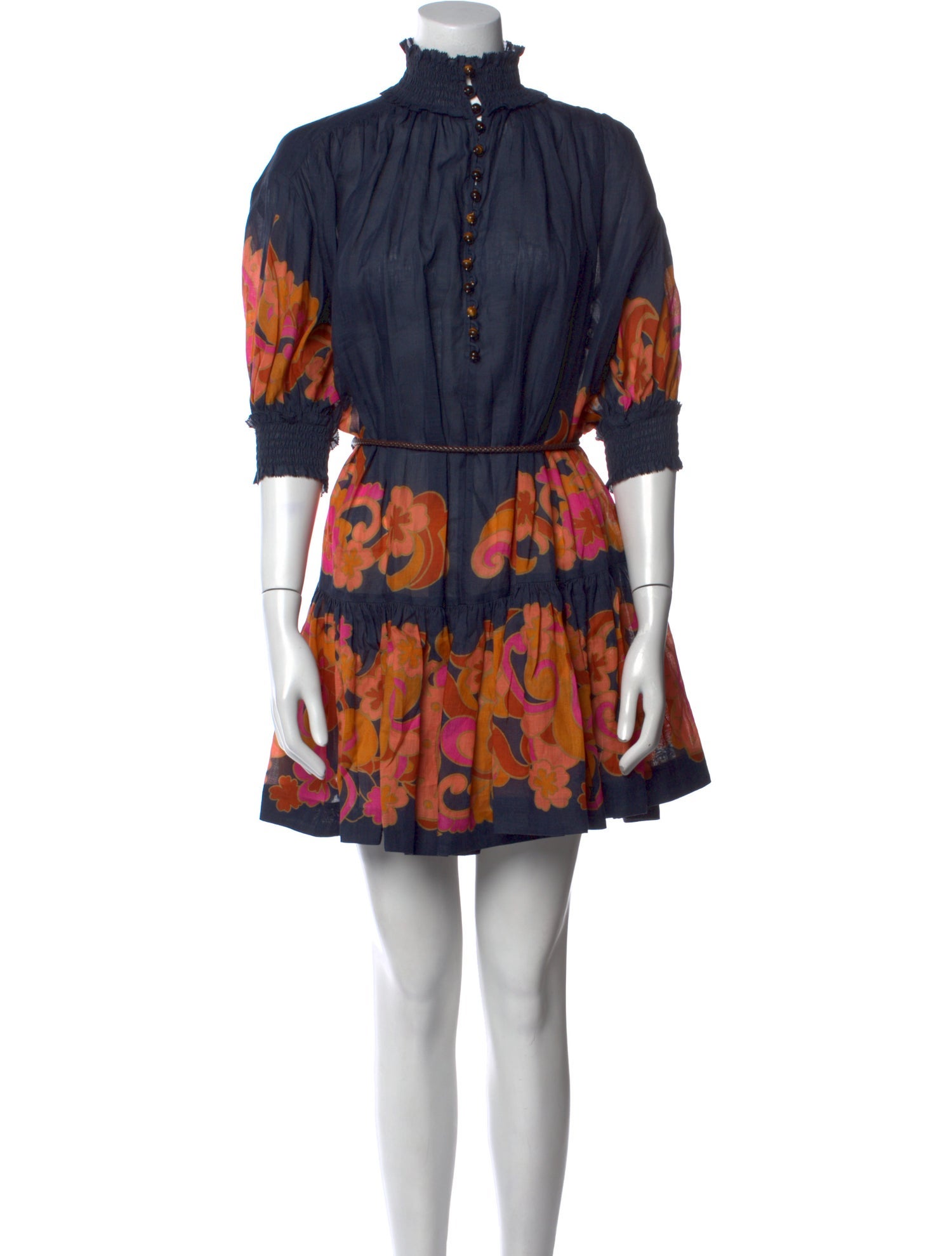 Zimmermann Floral Print Mini Dress