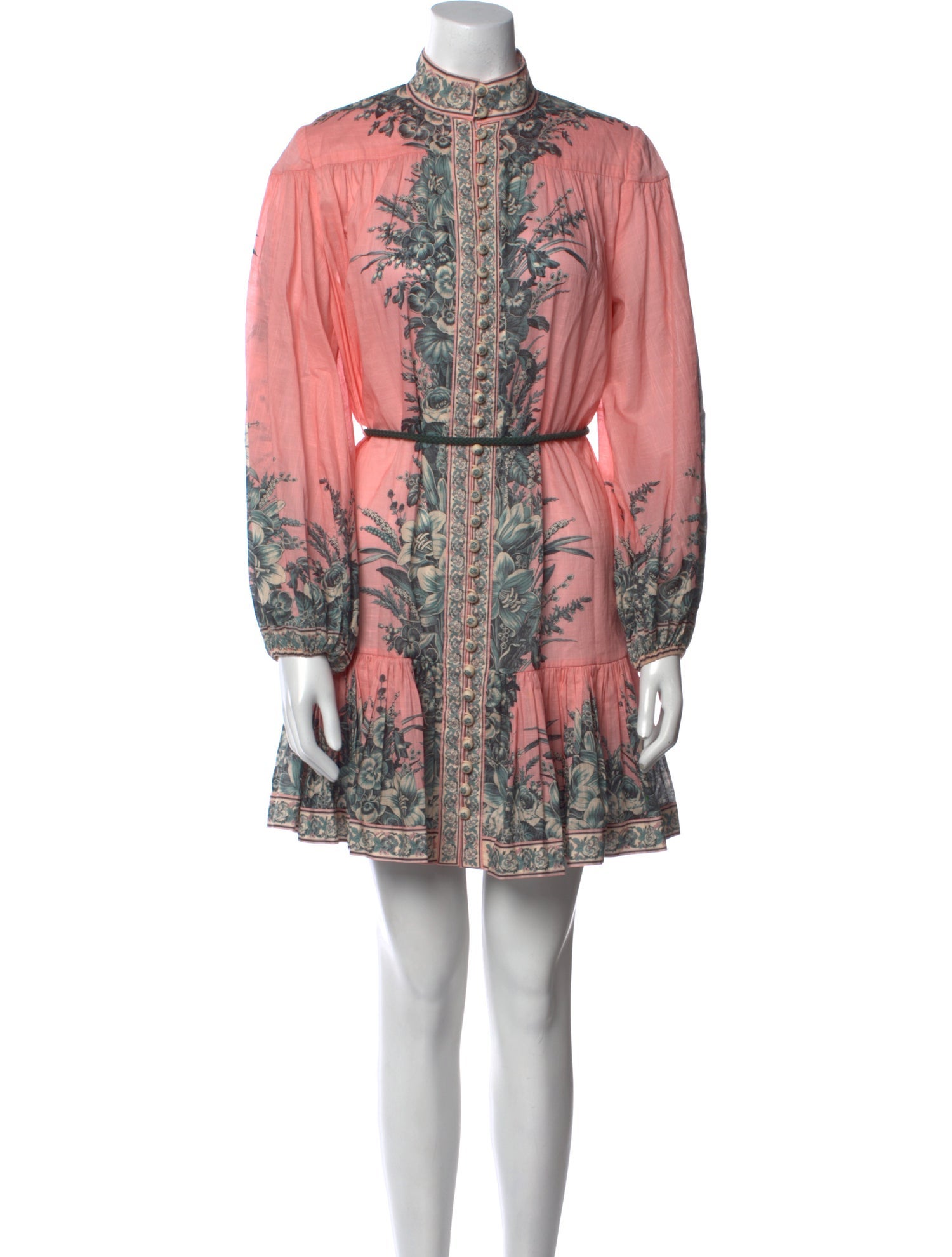 Zimmermann Floral Print Mini Dress