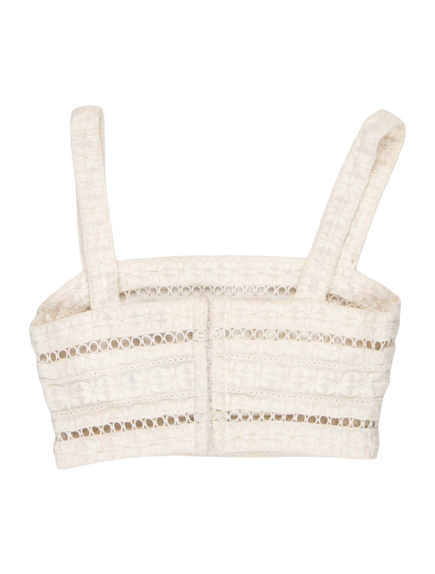 Zimmermann Square Neckline Sleeveless Crop Top