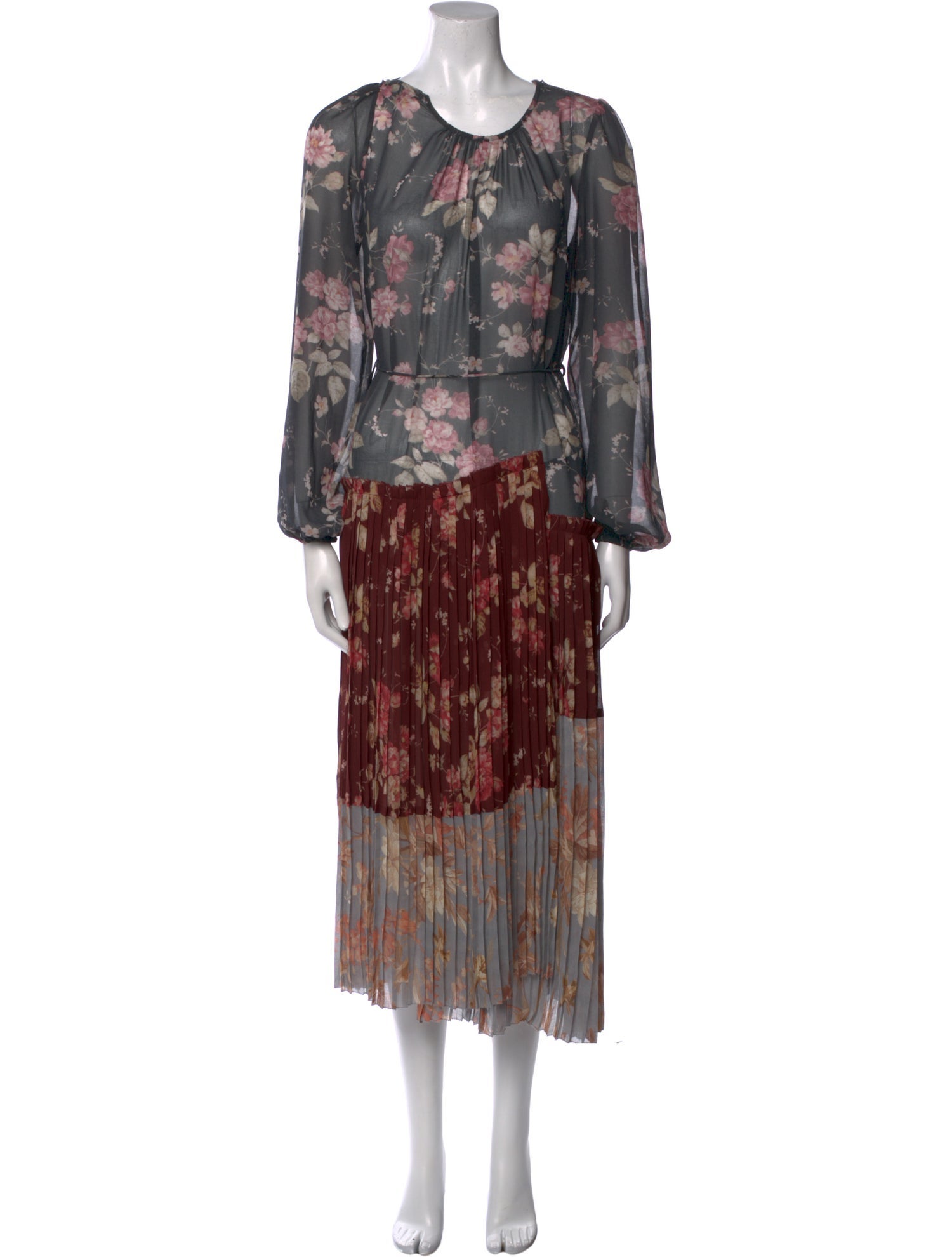 Zimmermann Floral Print Midi Length Dress