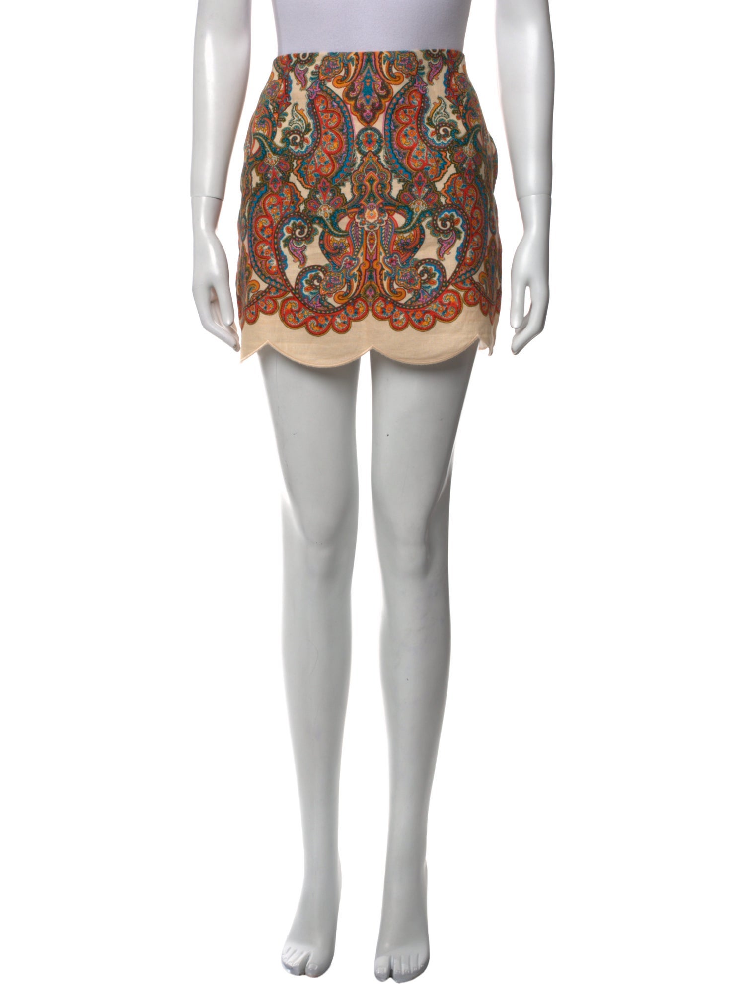 Zimmermann Linen Mini Skirt