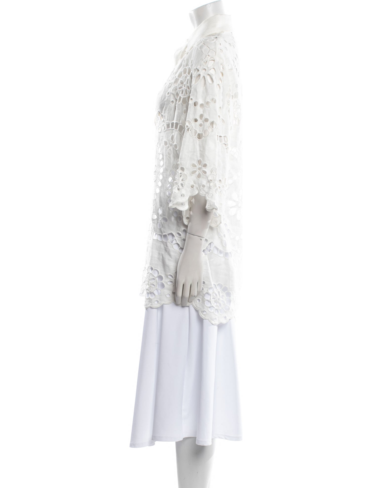 Zimmermann Linen Lace Pattern Tunic