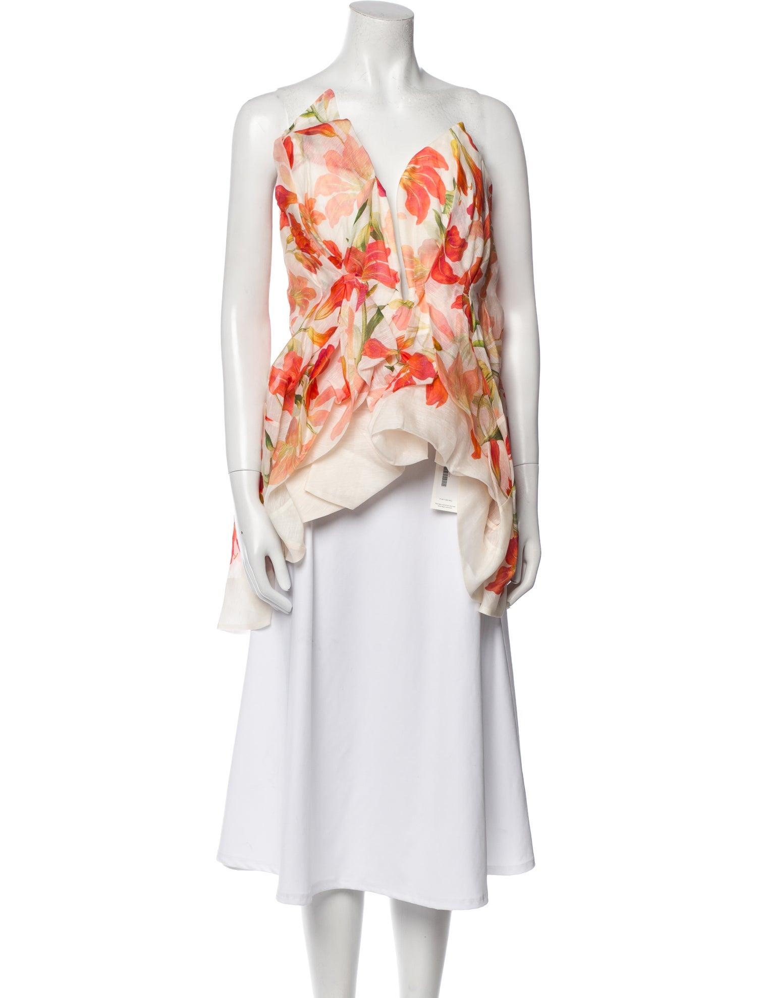 Zimmermann Linen Floral Print Blouse w/ Tags