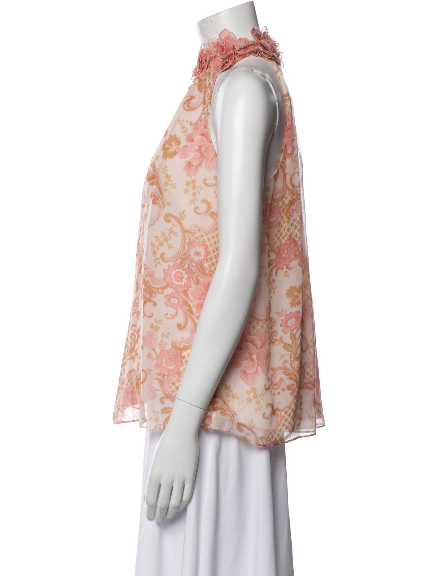 Zimmermann Paisley Print Halterneck Blouse