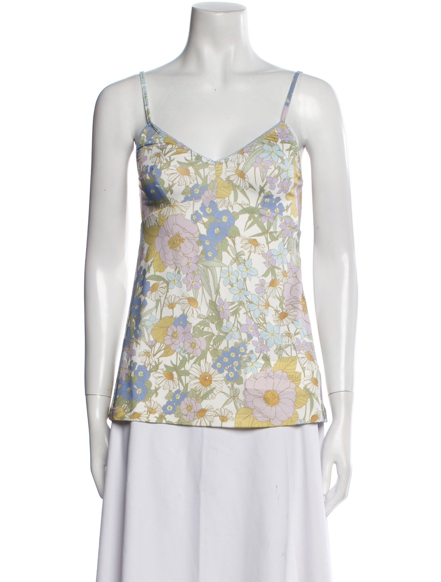 Zimmermann Floral Print V-Neck Top