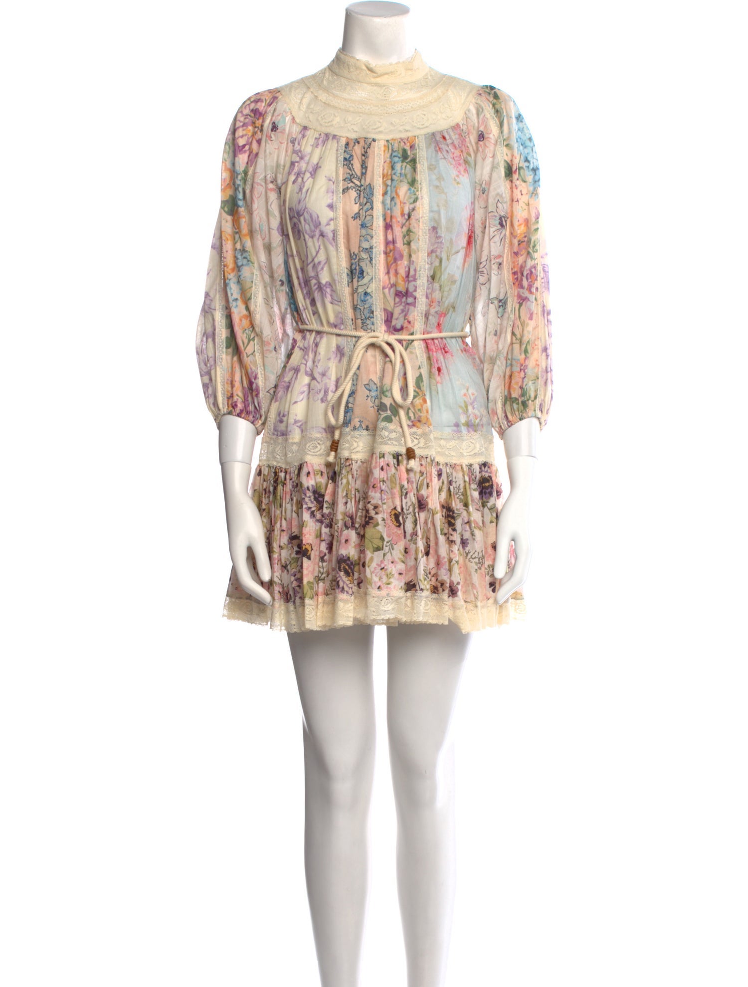Zimmermann Floral Print Mini Dress