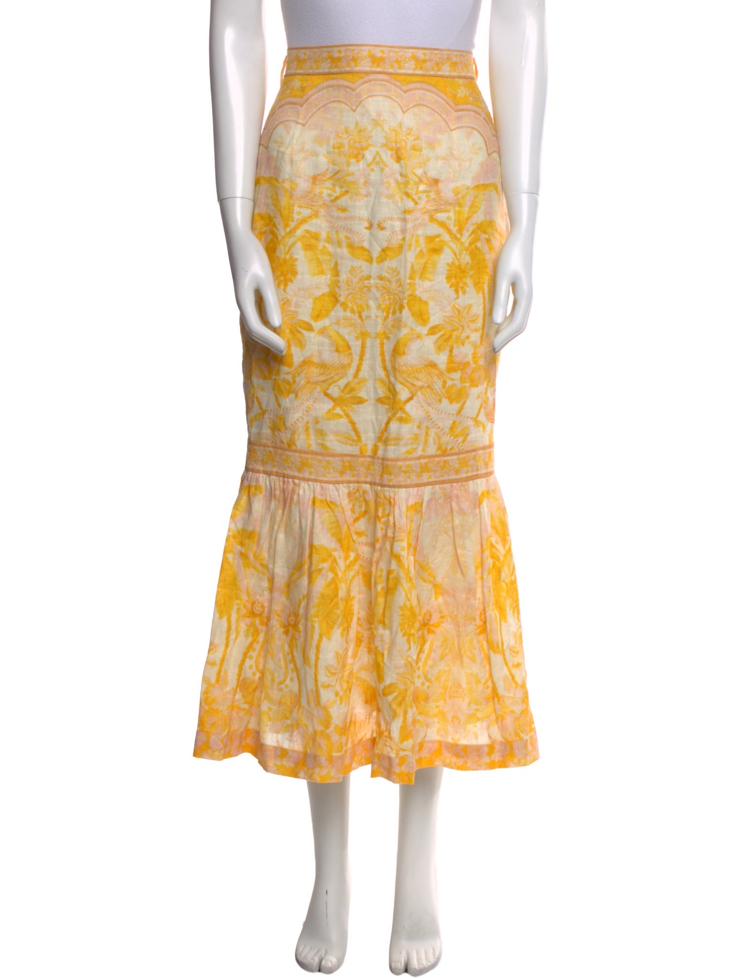 Zimmermann Linen Midi Length Skirt