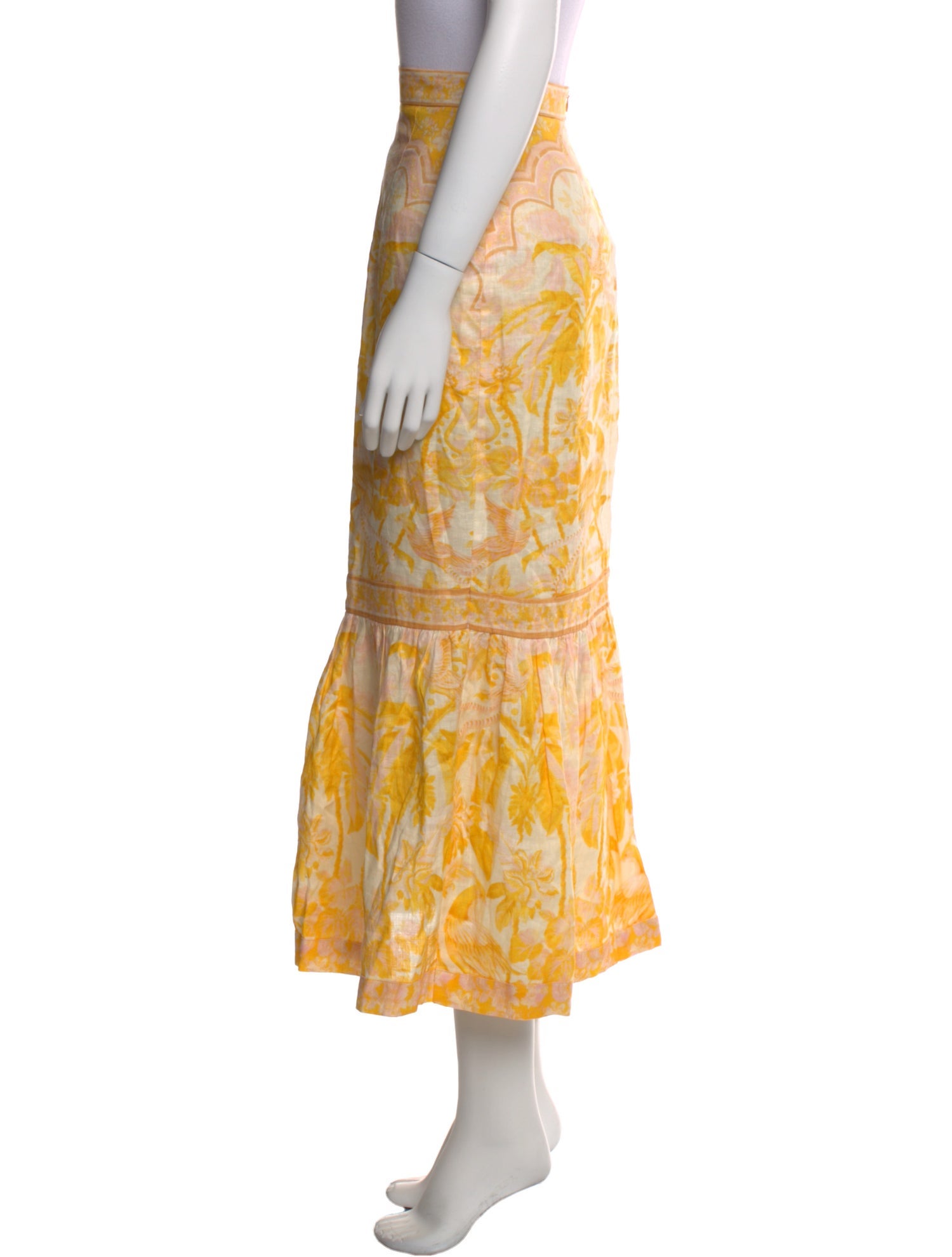 Zimmermann Linen Midi Length Skirt