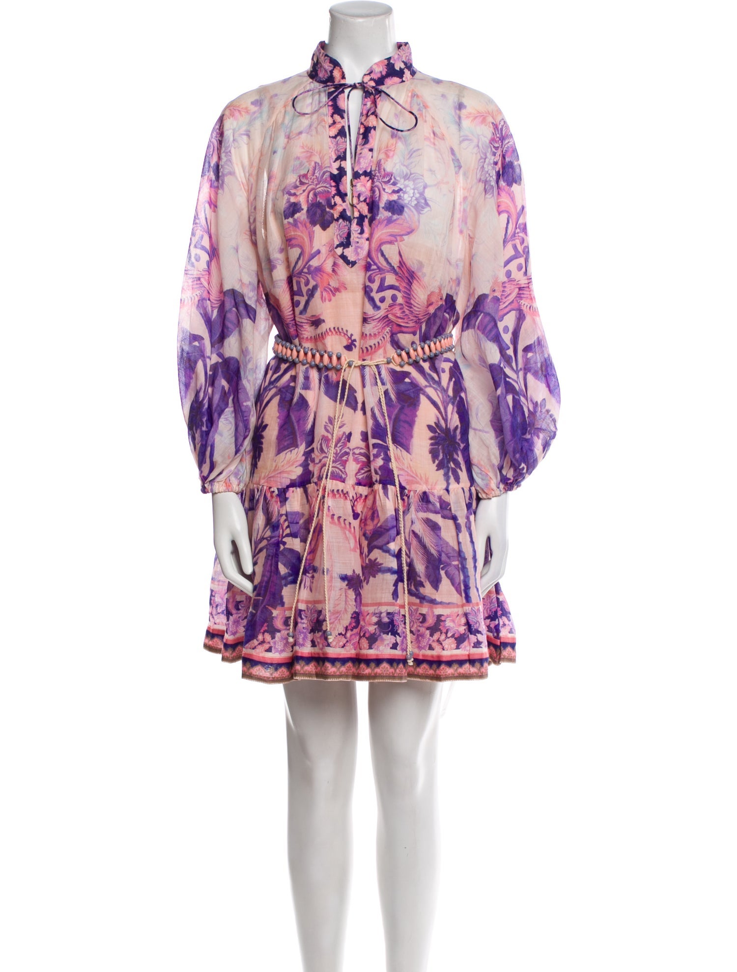 Zimmermann Floral Print Mini Dress