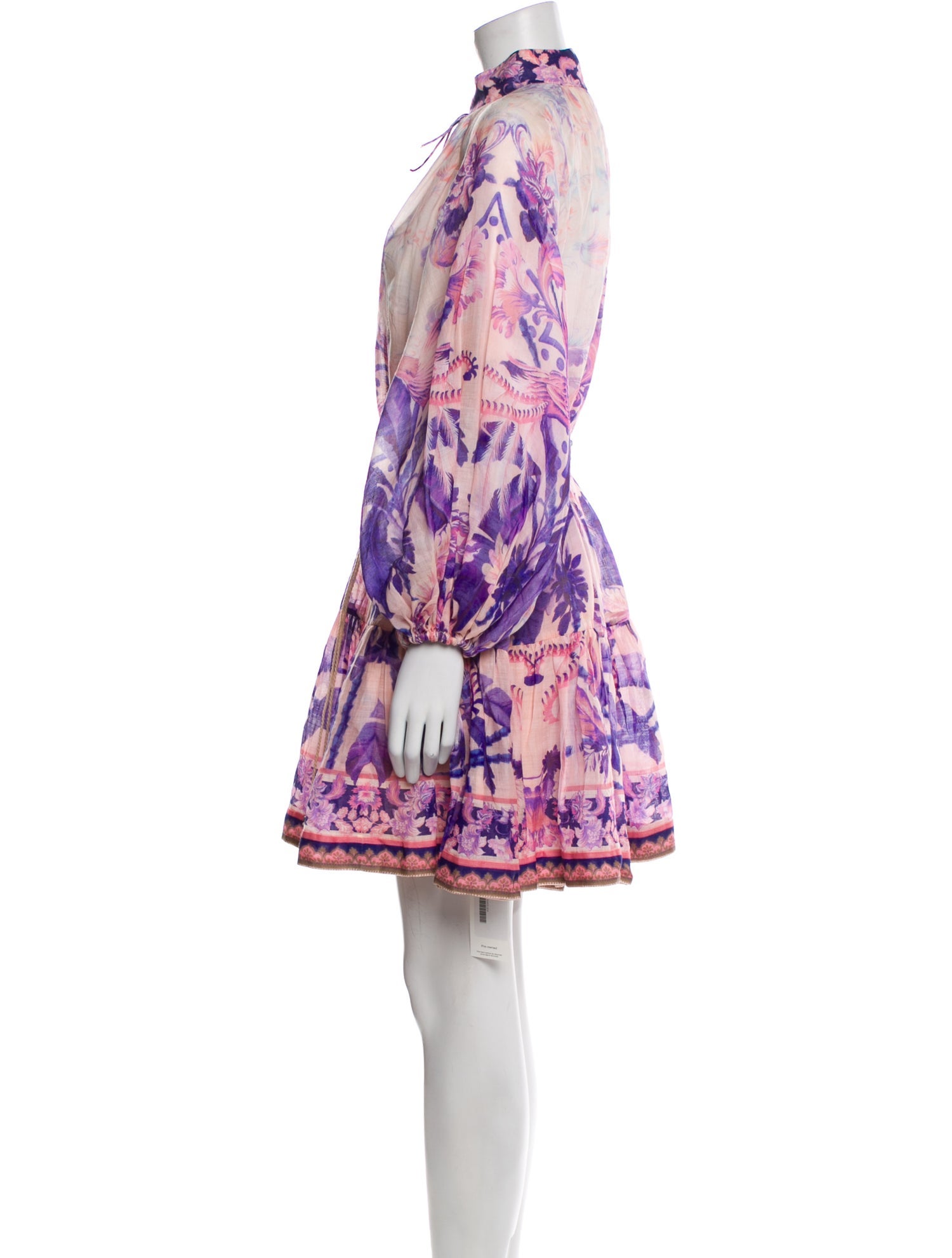 Zimmermann Floral Print Mini Dress