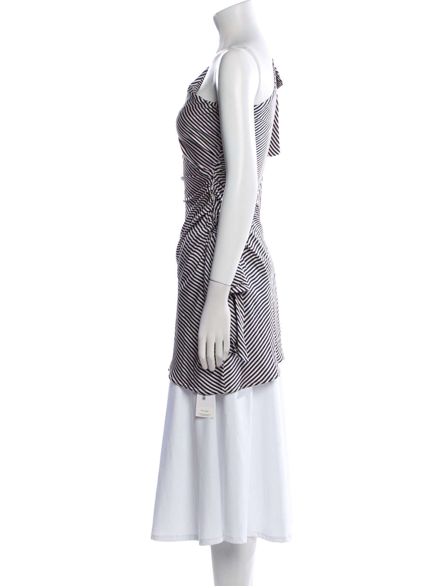 Zimmermann Striped One-Shoulder Tunic