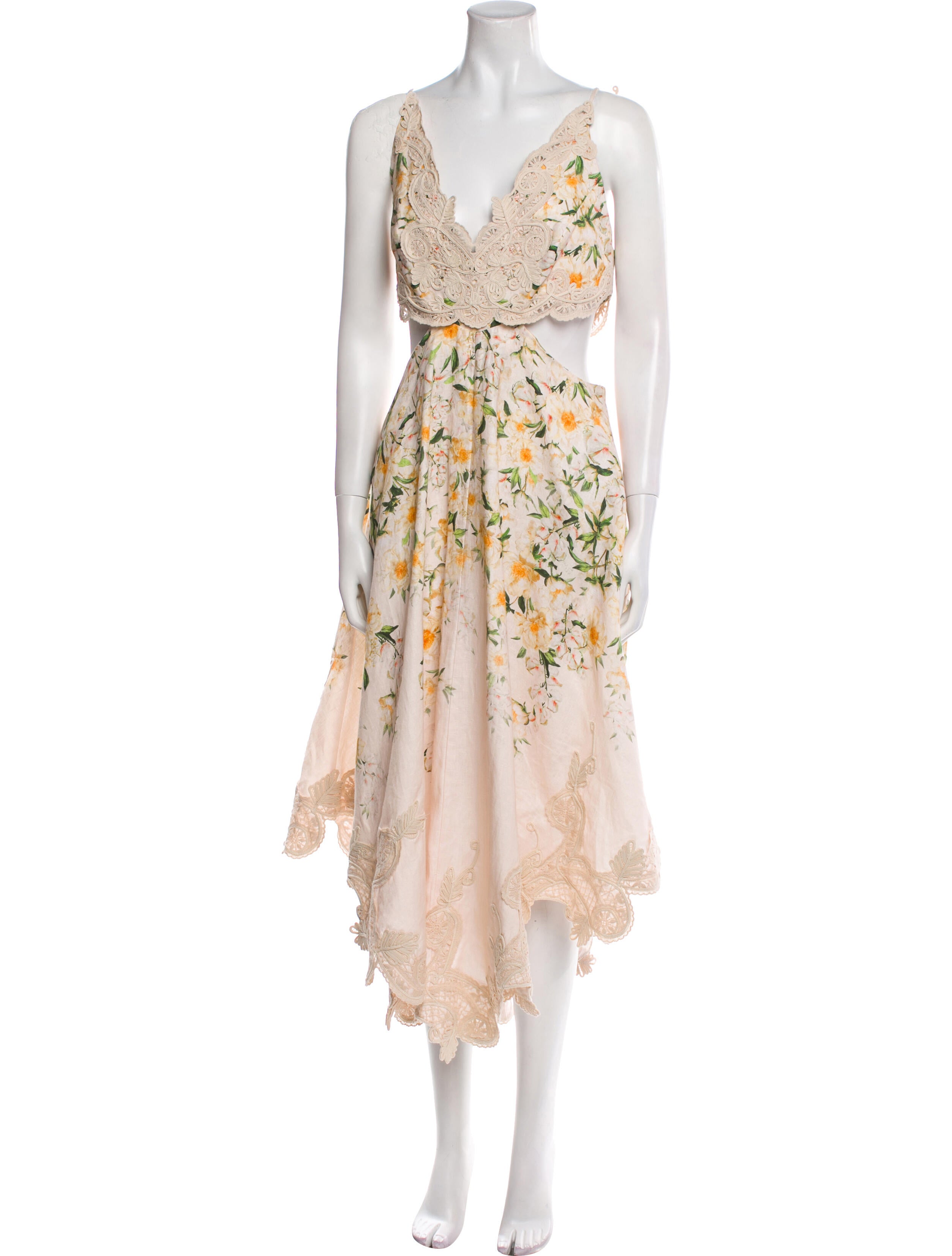 Zimmermann Floral Print Long Dress w/ Tags