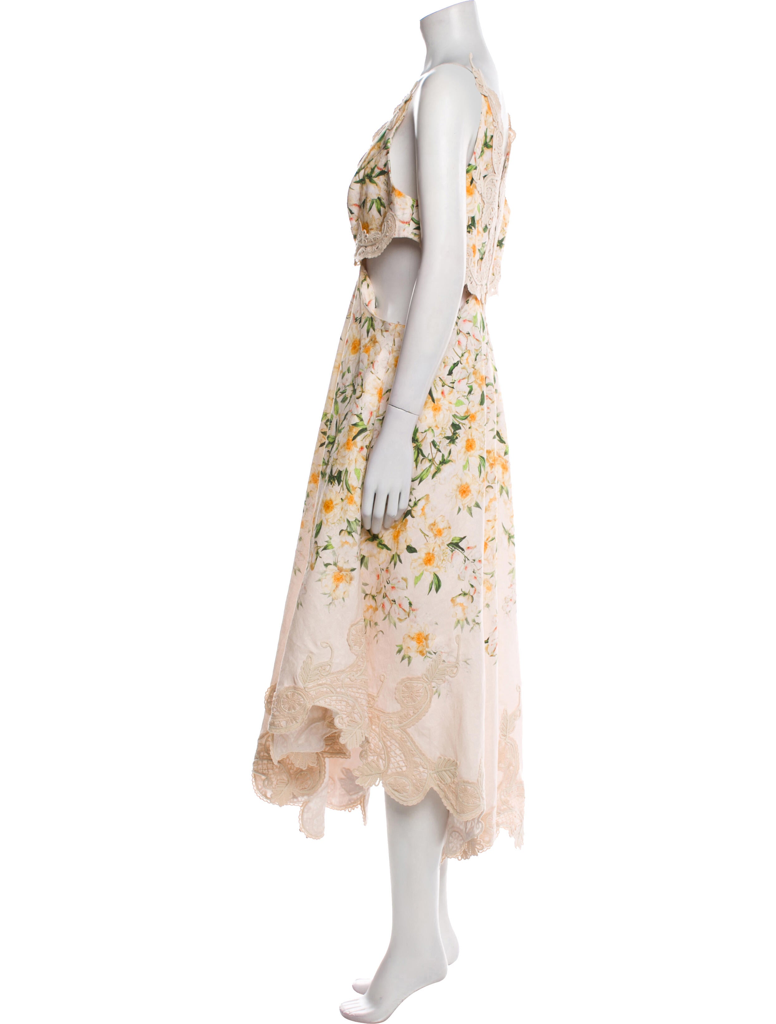 Zimmermann Floral Print Long Dress w/ Tags