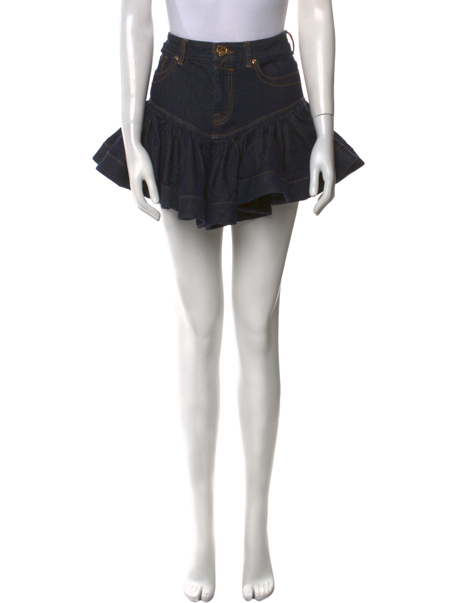 Zimmermann Ruffle Embellishment Mini Skirt