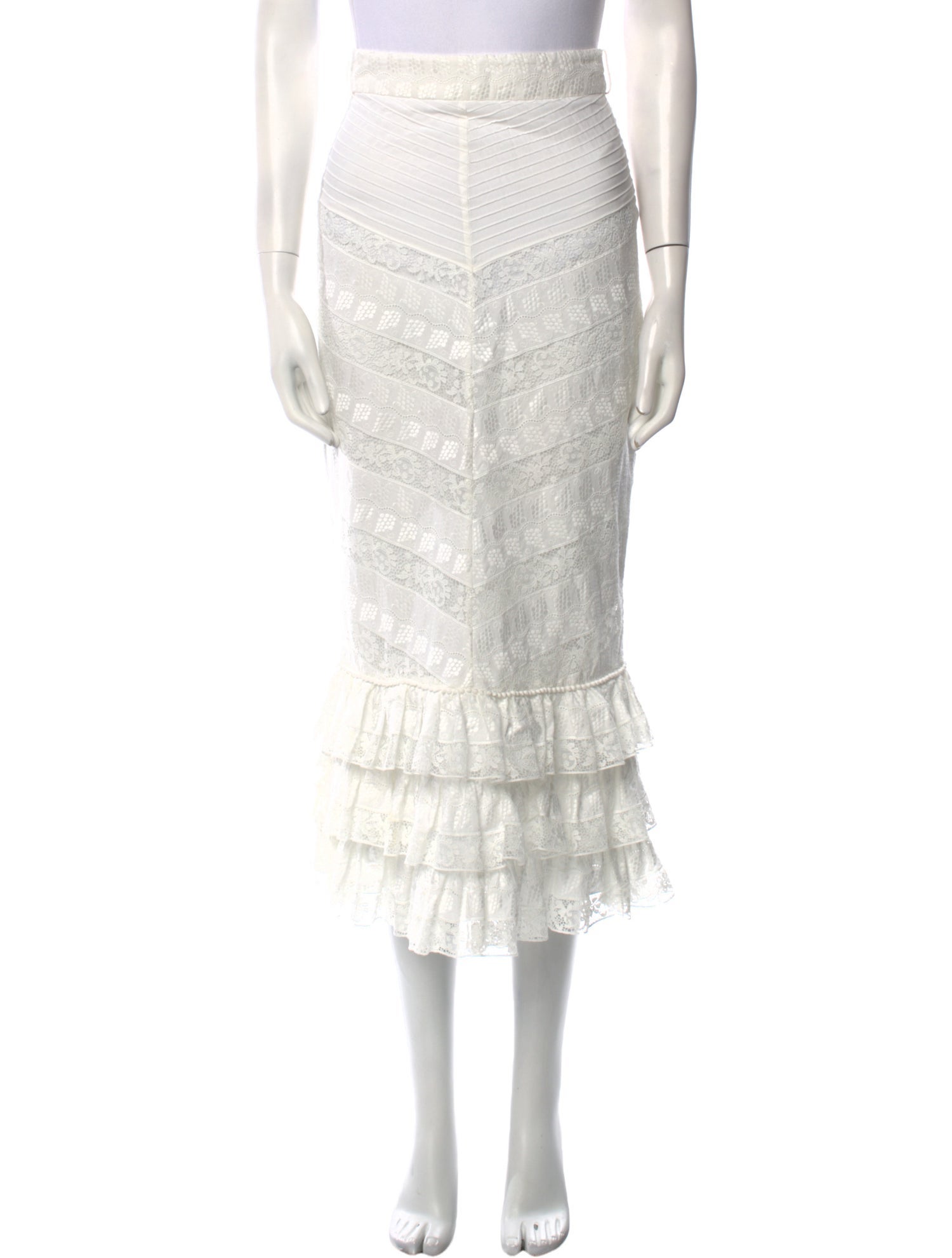 Zimmermann Tassel Accents Midi Length Skirt