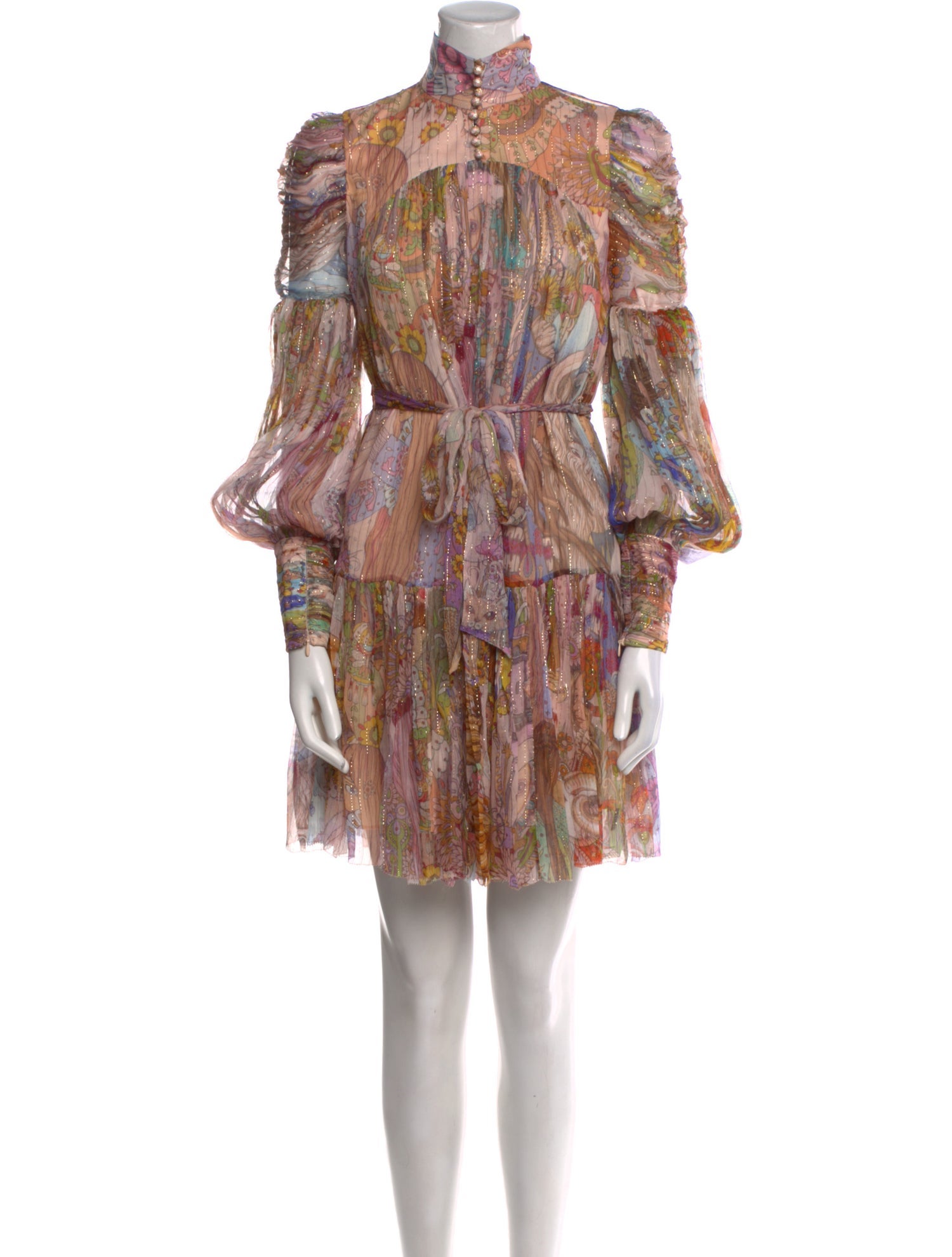 Zimmermann Printed Mini Dress w/ Tags