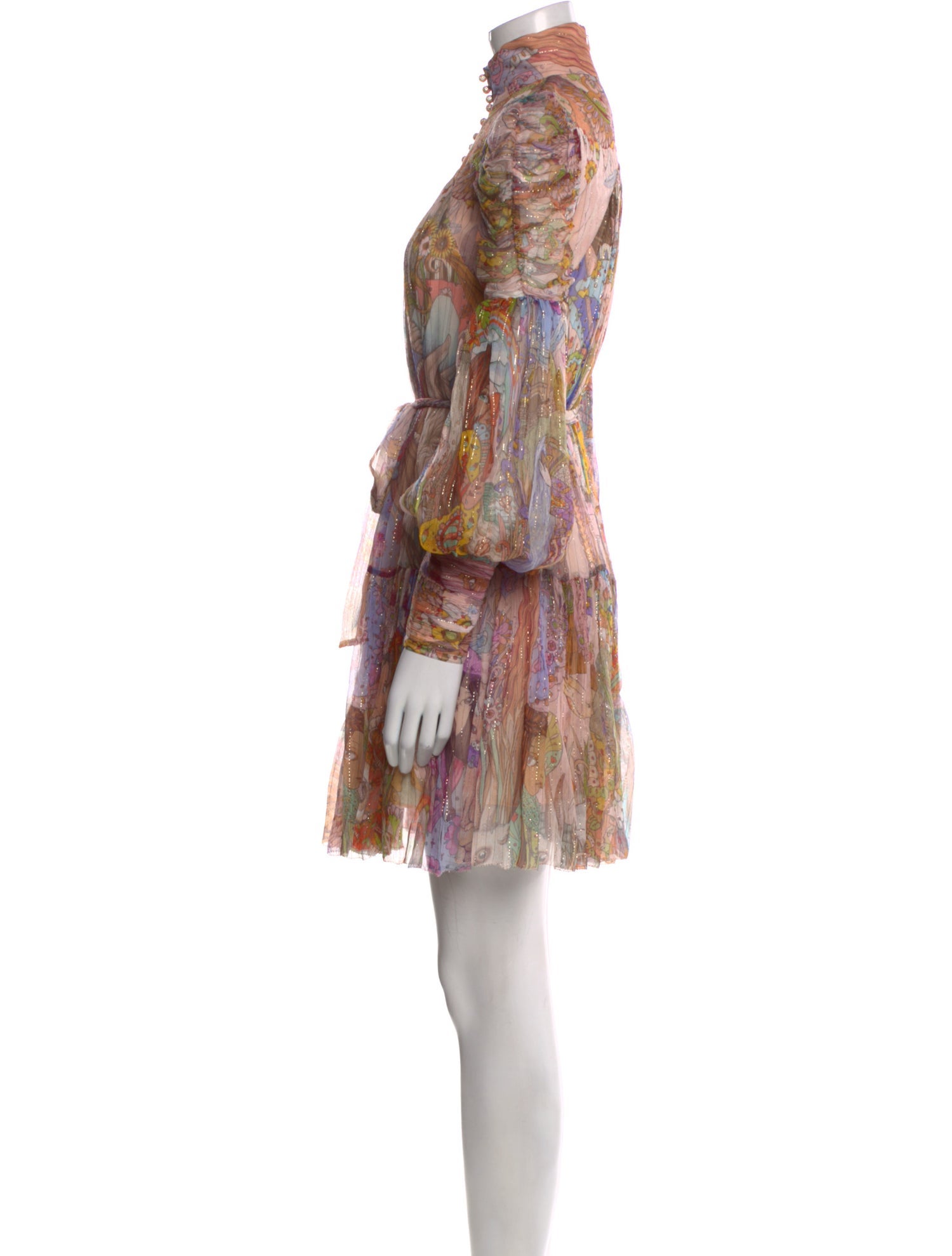 Zimmermann Printed Mini Dress w/ Tags