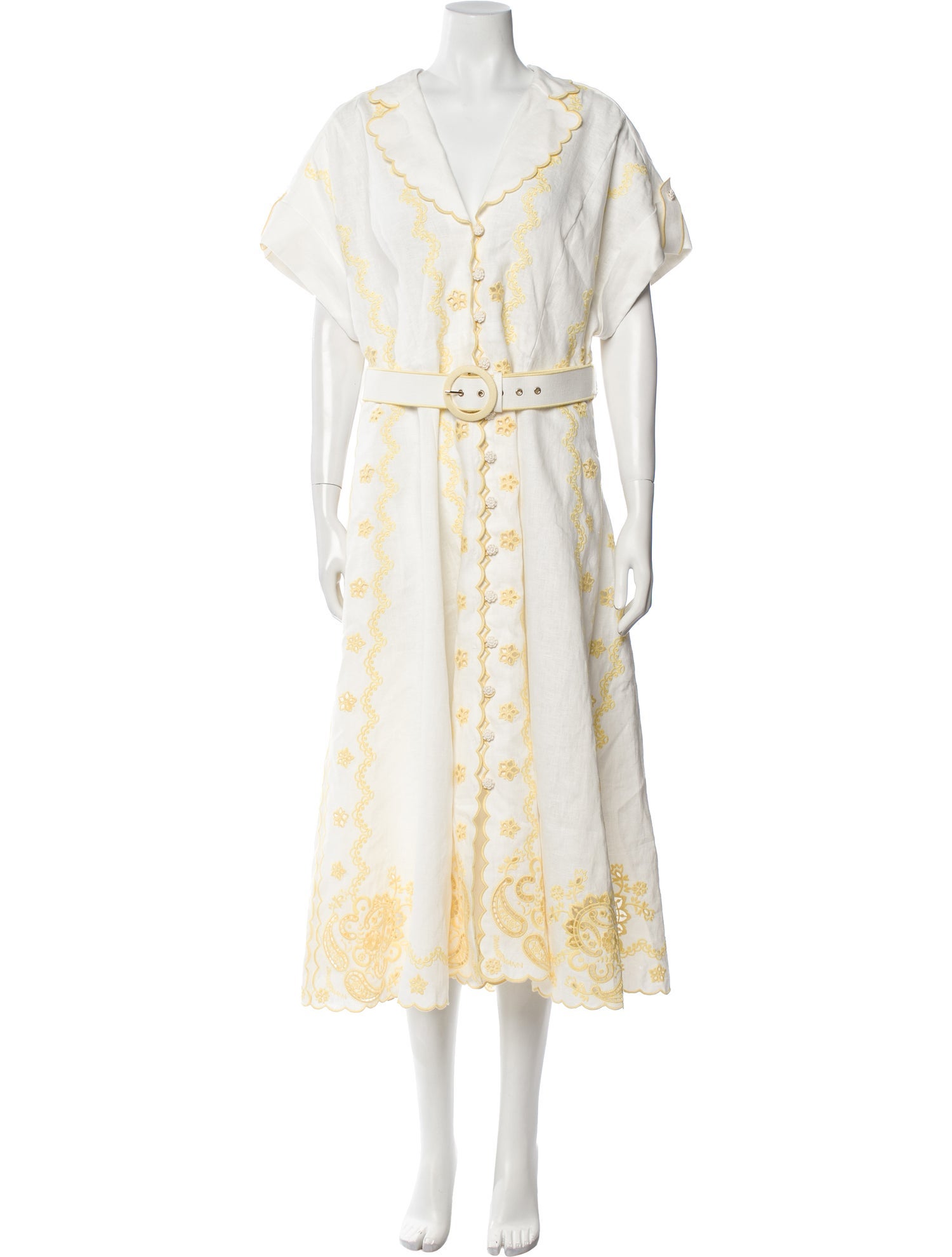 Zimmermann Linen Midi Length Dress w/ Tags