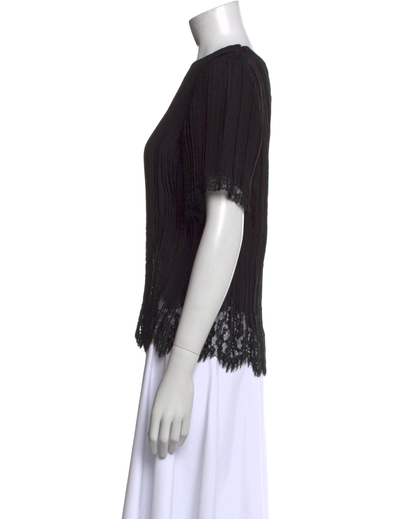 Zimmermann Crew Neck Short Sleeve Blouse