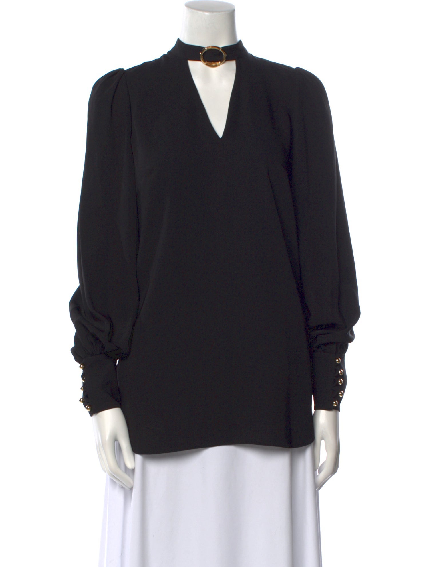 Zimmermann V-Neck Long Sleeve Blouse