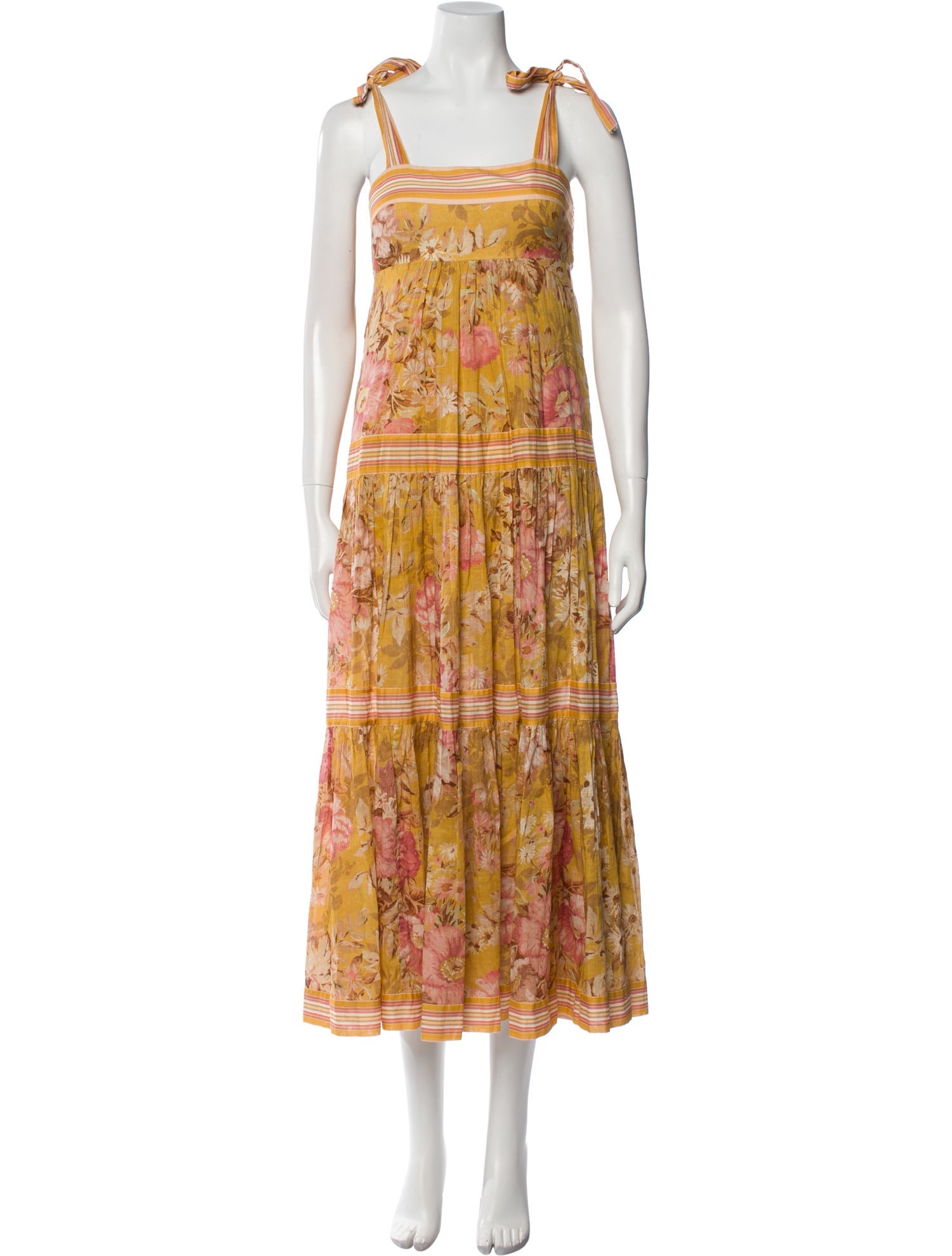 Zimmermann Floral Print Midi Length Dress