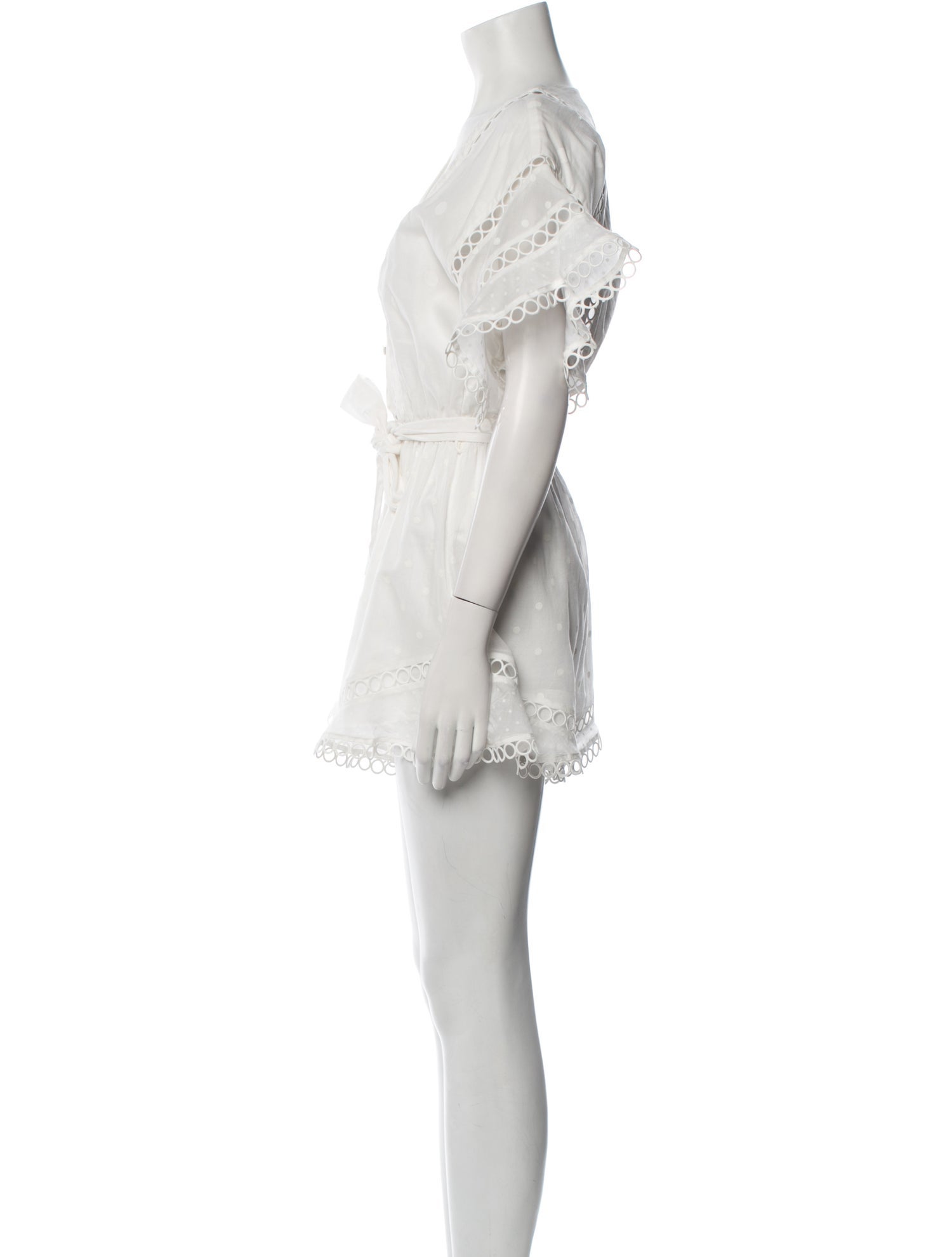 Zimmermann Plunge Neckline Romper