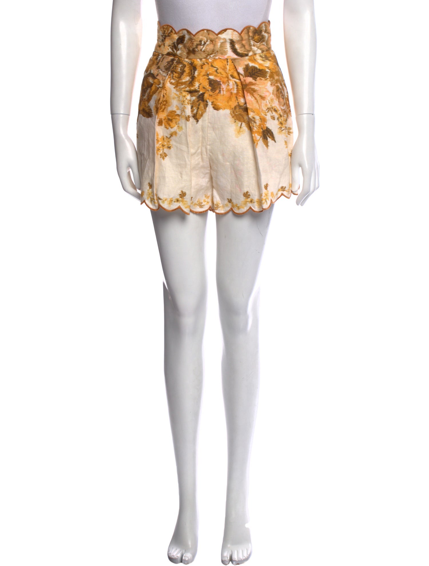 Zimmermann Linen Mini Shorts