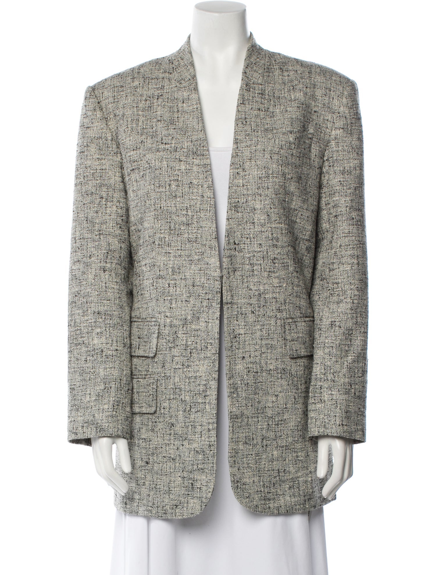 Zimmermann Linen Tweed Pattern Blazer