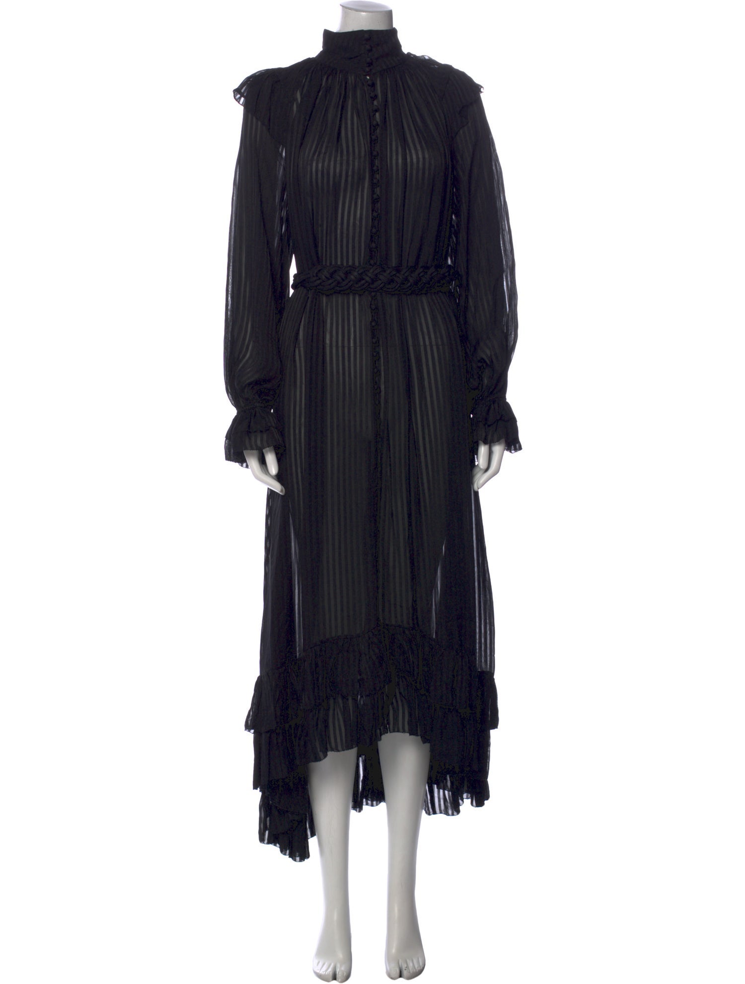 Zimmermann Mock Neck Long Dress