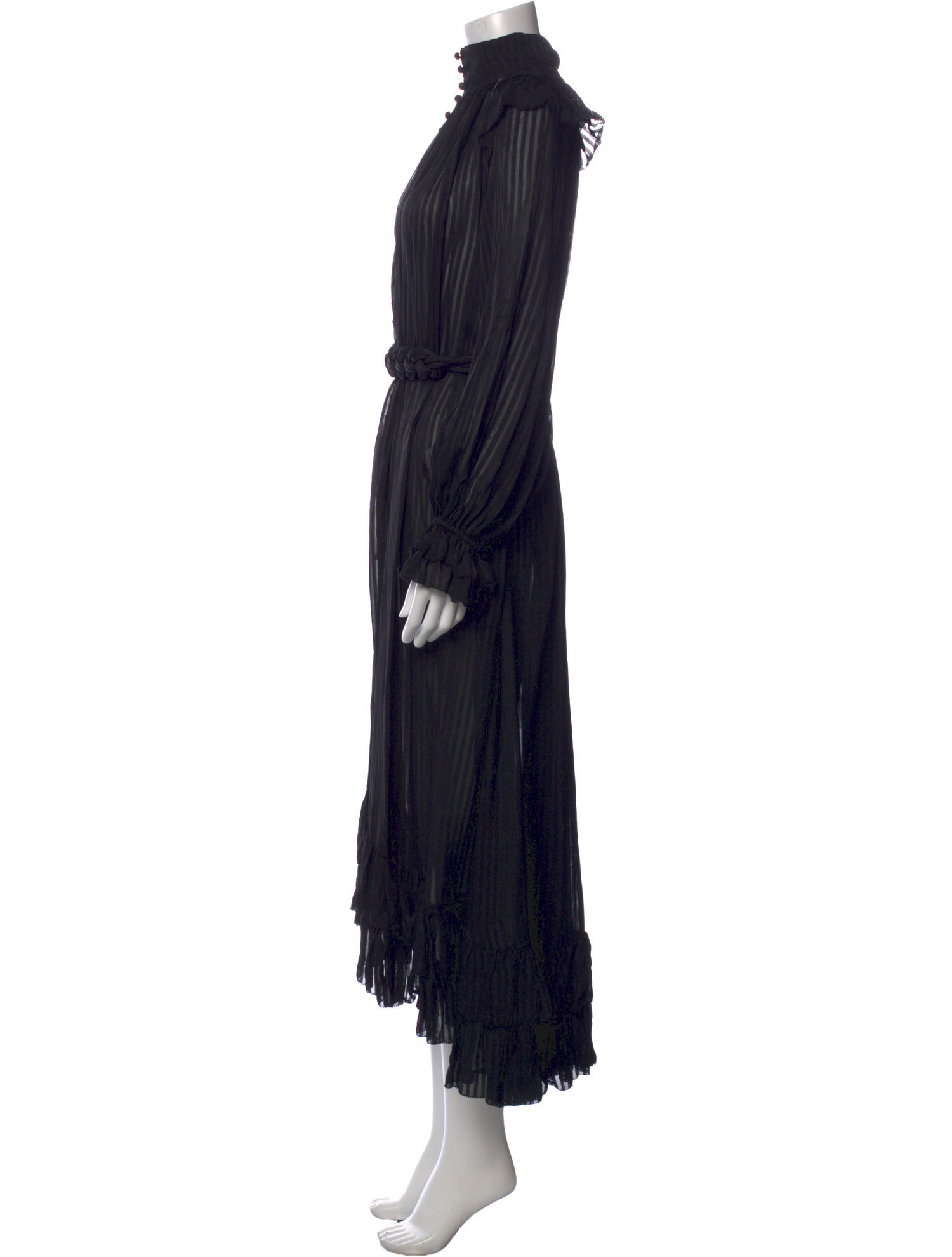 Zimmermann Mock Neck Long Dress