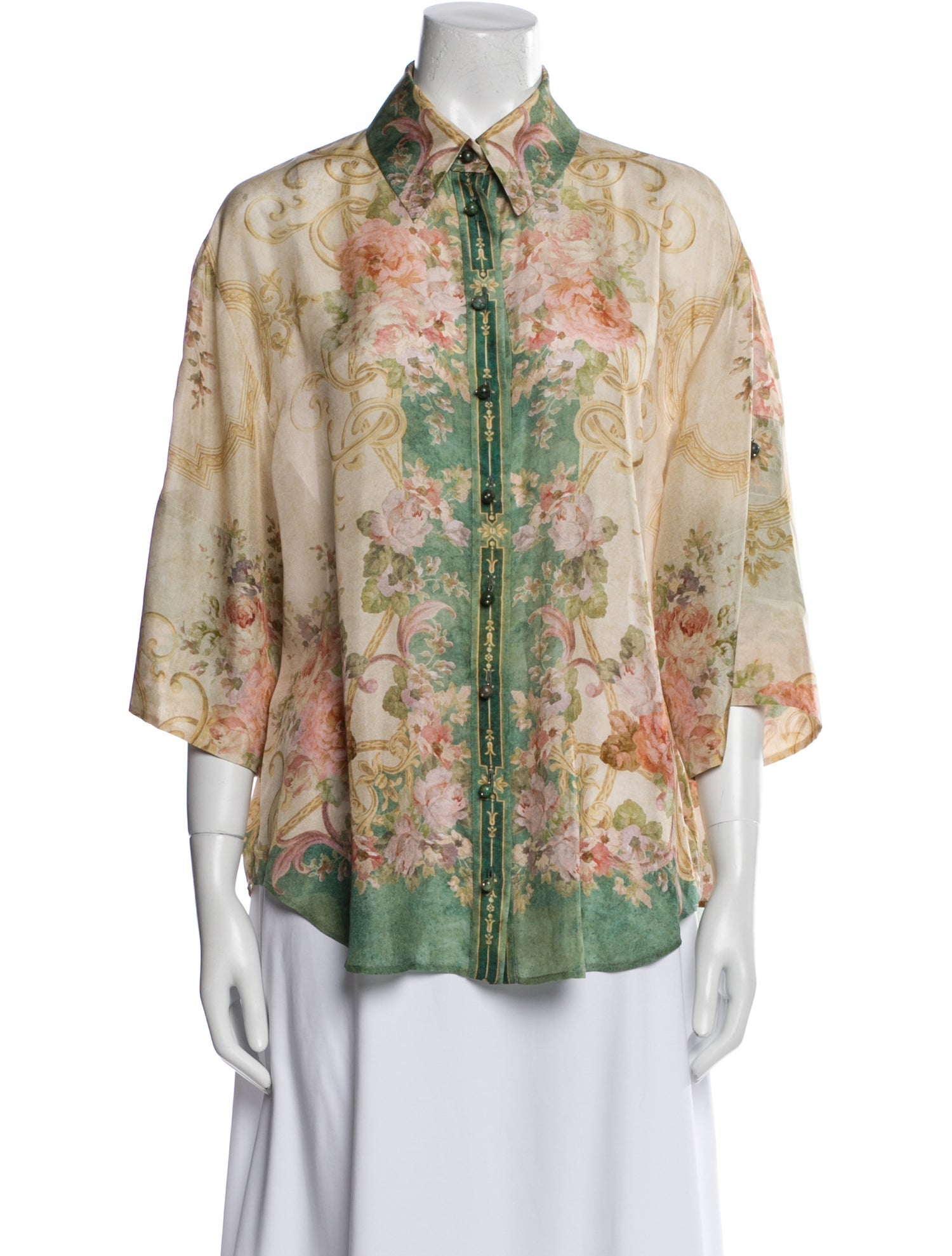 Zimmermann Silk Printed Robe