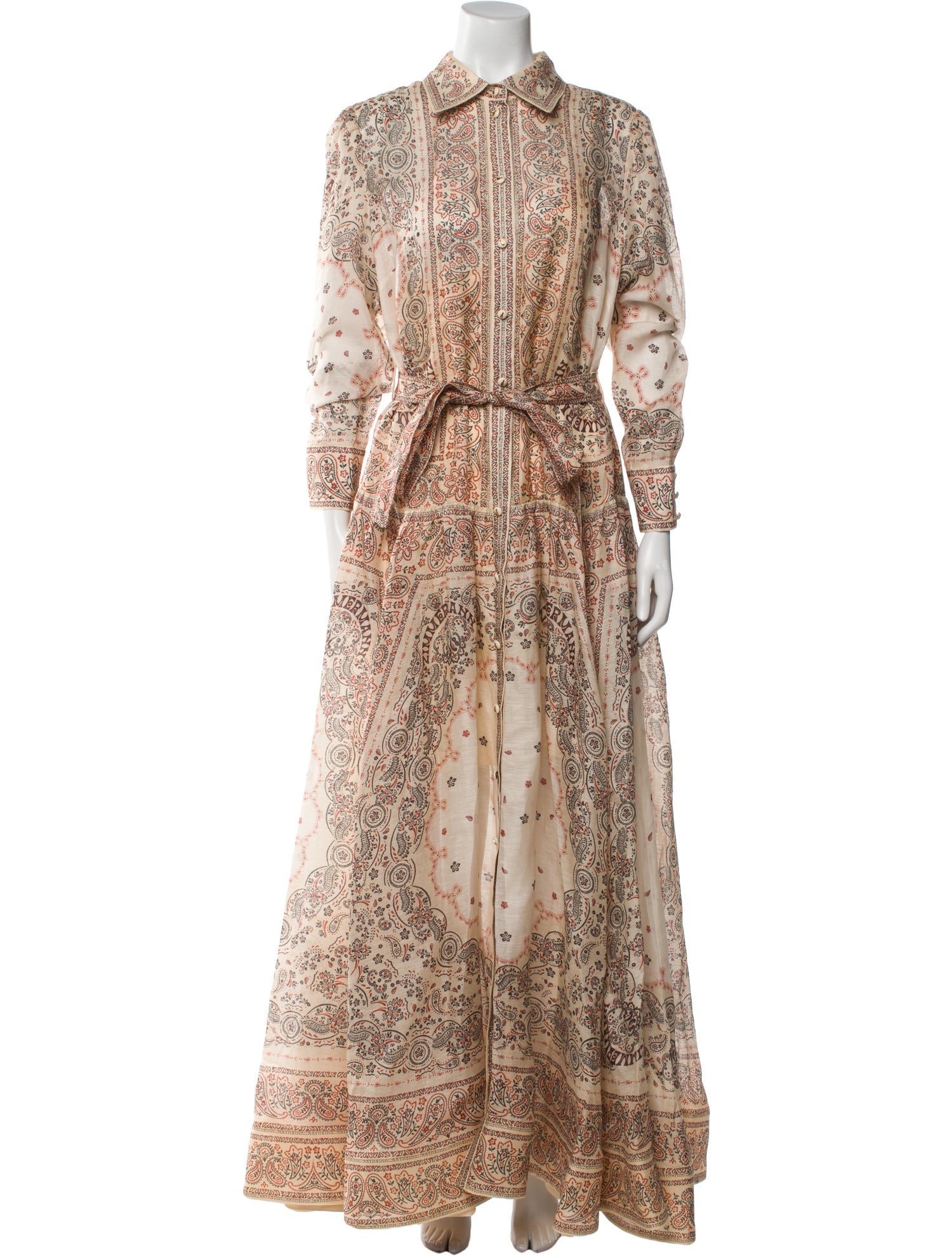 Zimmermann Paisley Print Long Dress