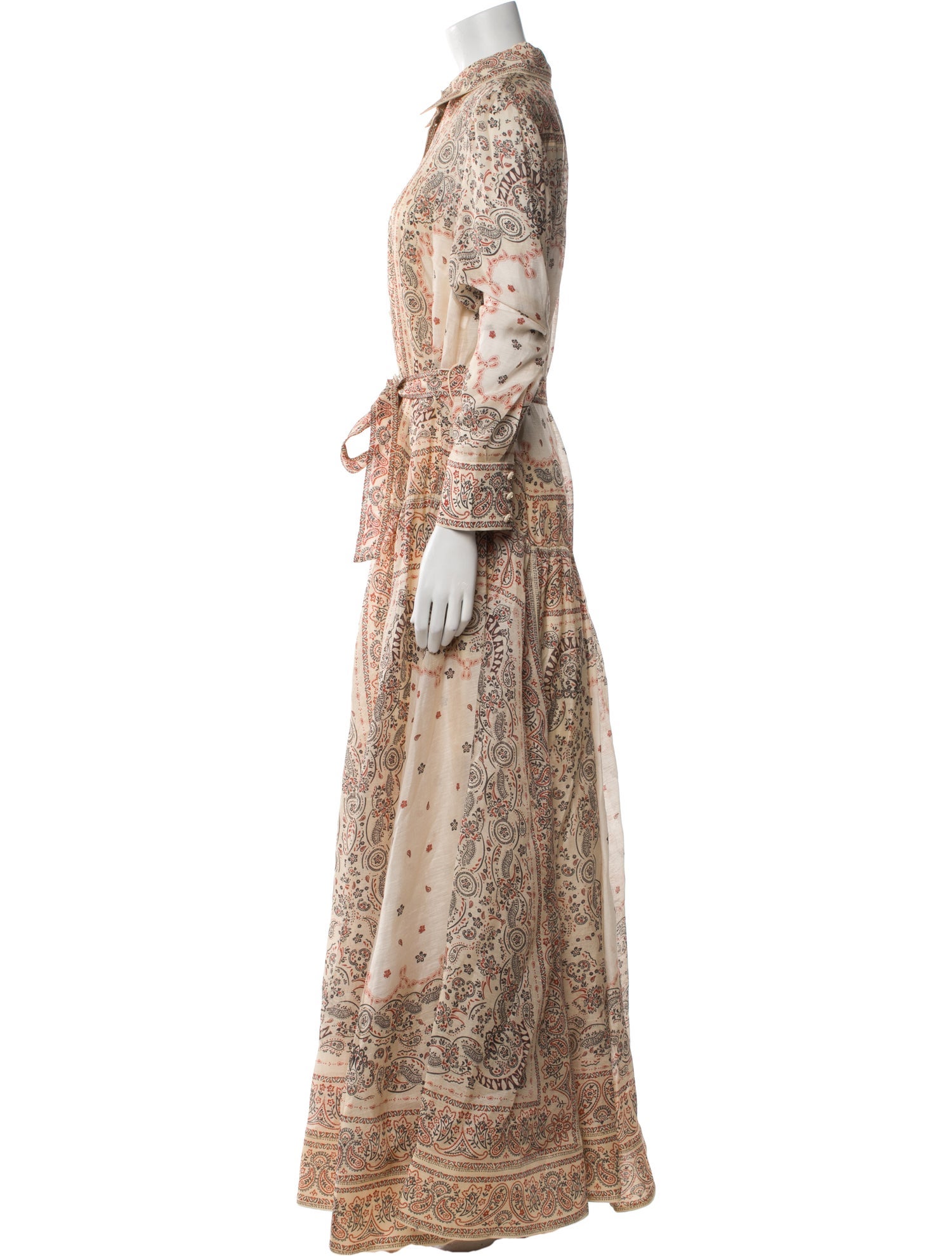 Zimmermann Paisley Print Long Dress