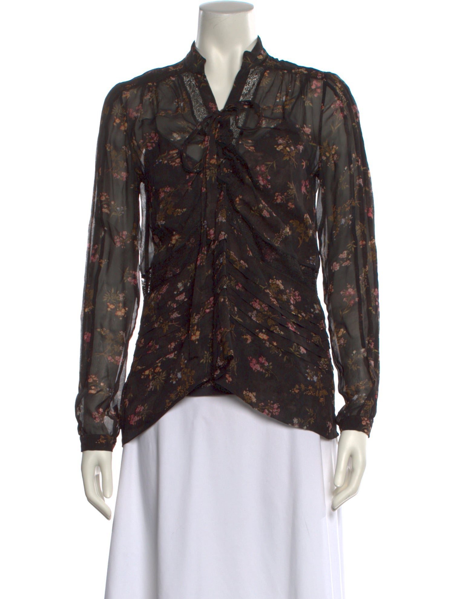 Zimmermann Floral Print V-Neck Blouse