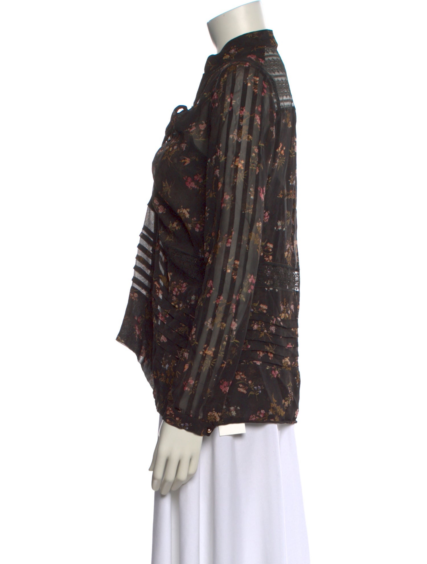 Zimmermann Floral Print V-Neck Blouse